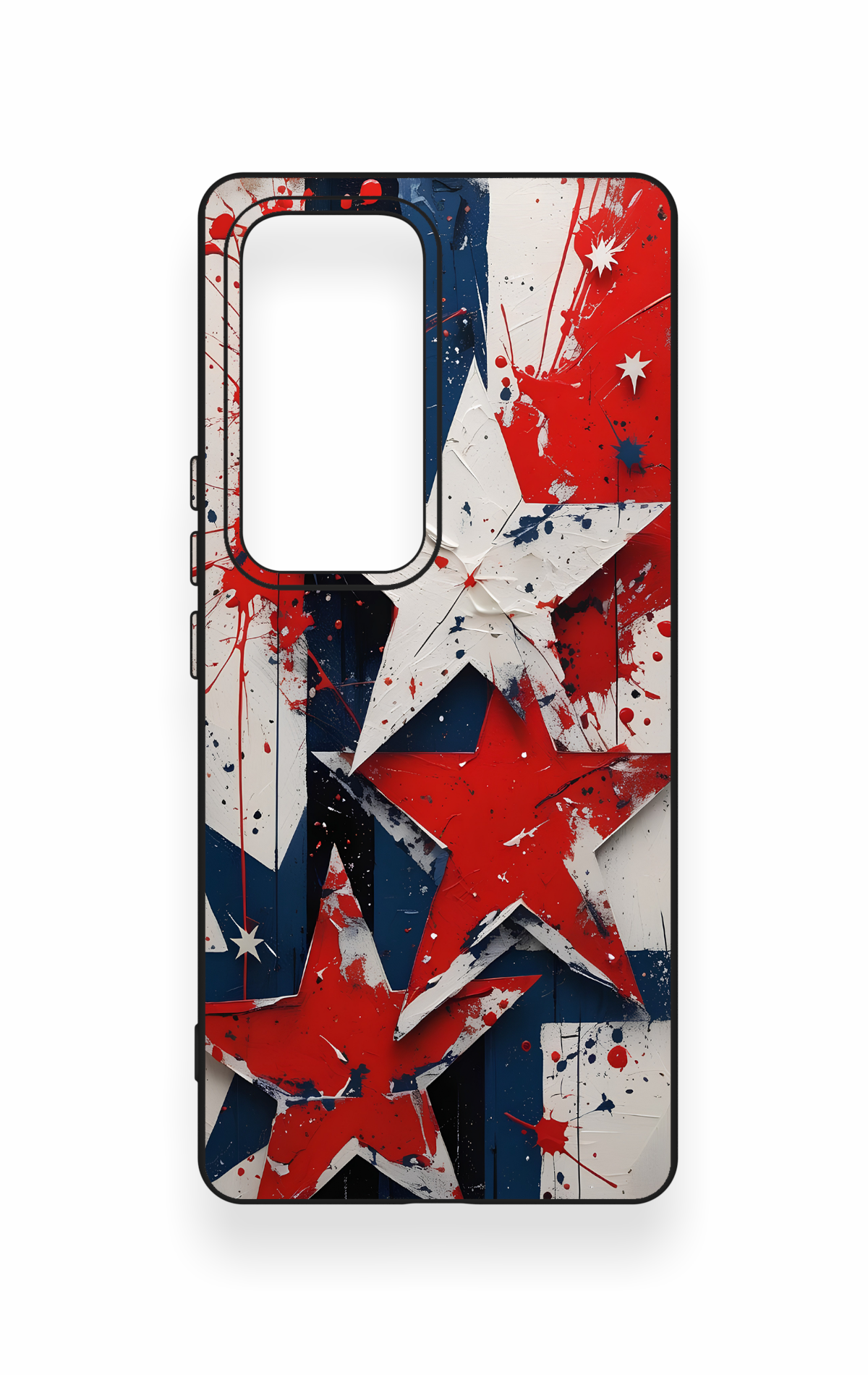 Vivo V30 Uyumlu Star Flag Desenli Silikon Kılıf