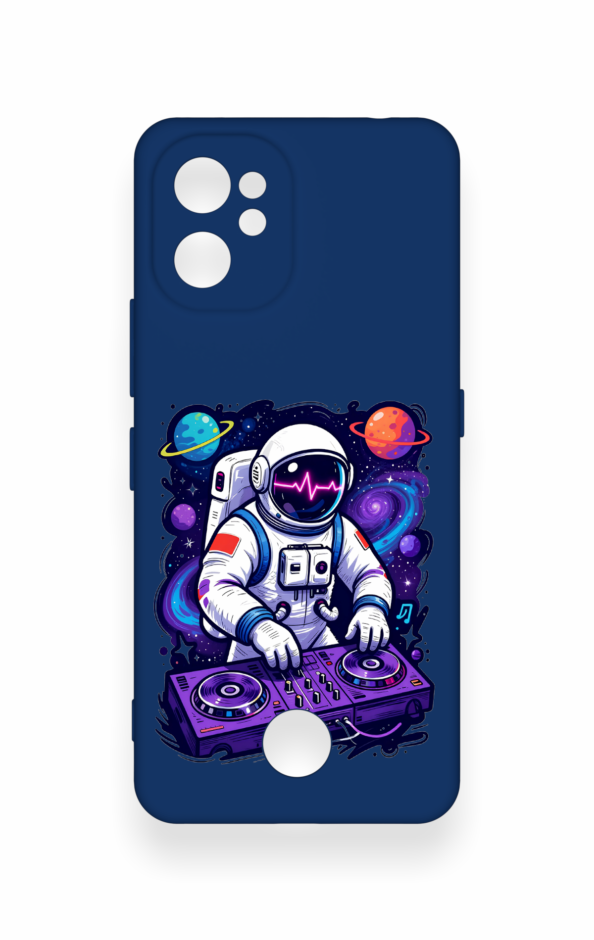 Reeder S19 Max Pro Uyumlu Astronot DJ Desenli Silikon Kılıf
