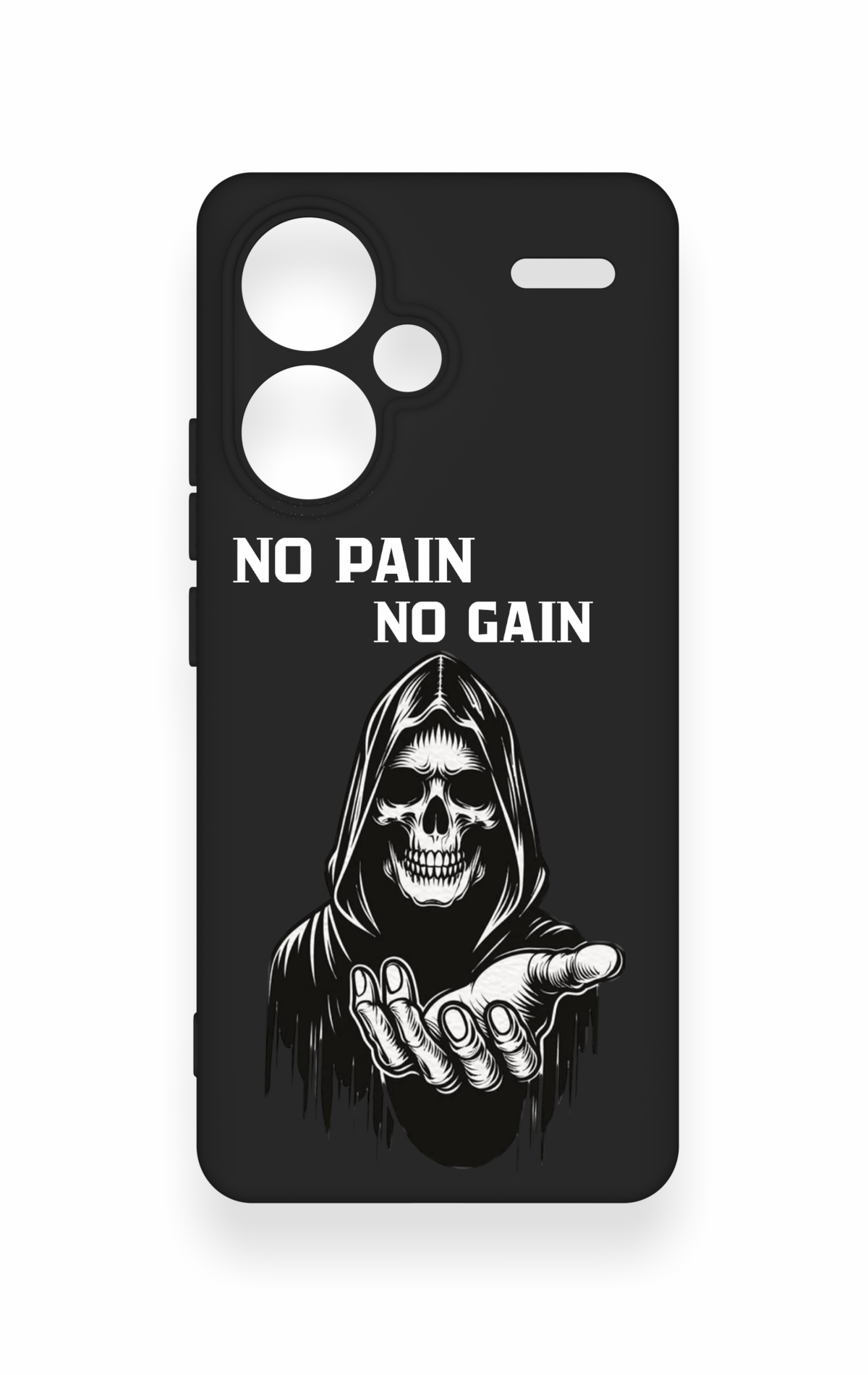Redmi Note 13 Pro Plus Uyumlu No Pain No Gain Desenli Silikon Kılıf