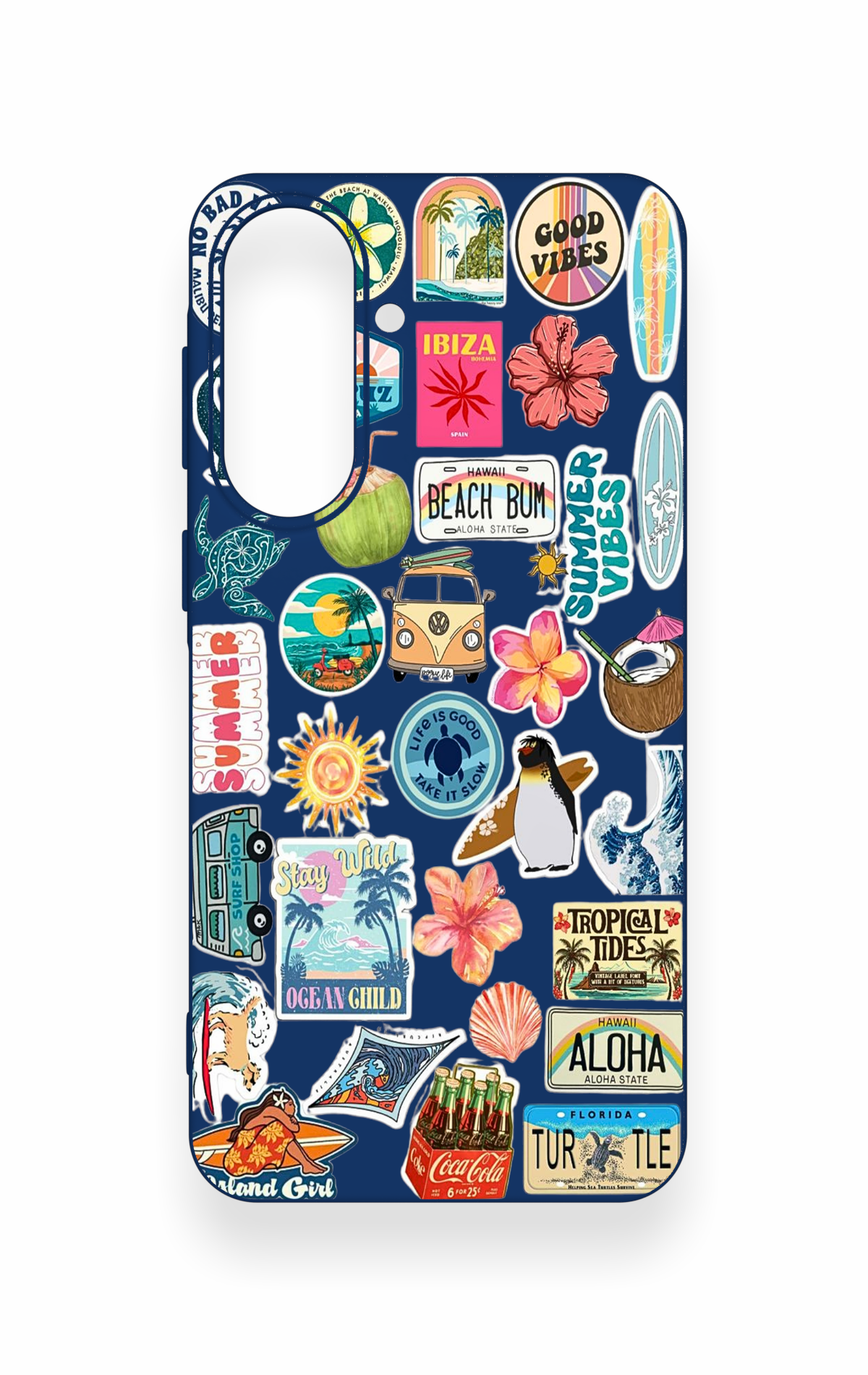 Samsung A57 Uyumlu Summer Vibes Desenli Silikon Kılıf