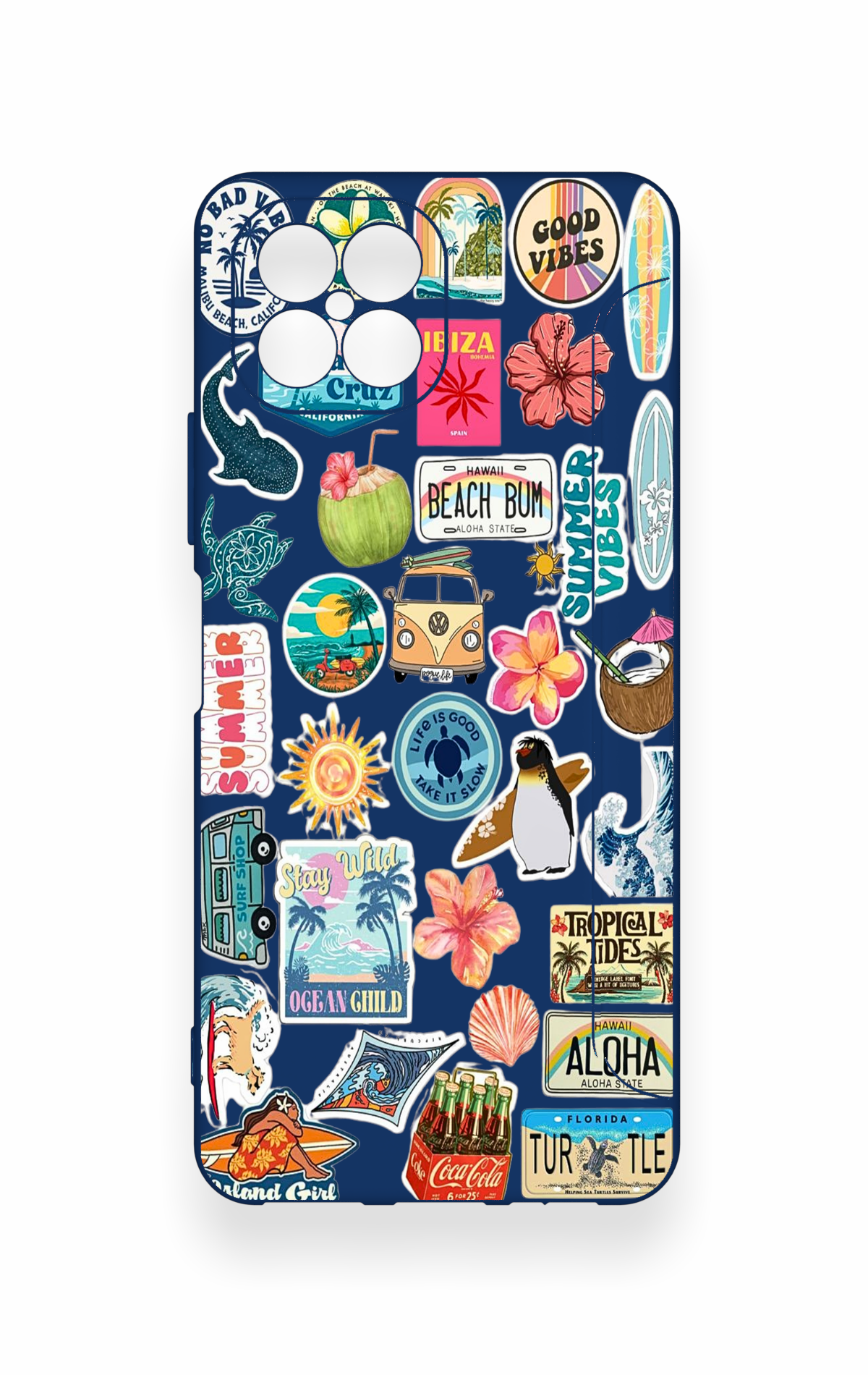 Omix X600 Uyumlu Summer Vibes Desenli Silikon Kılıf