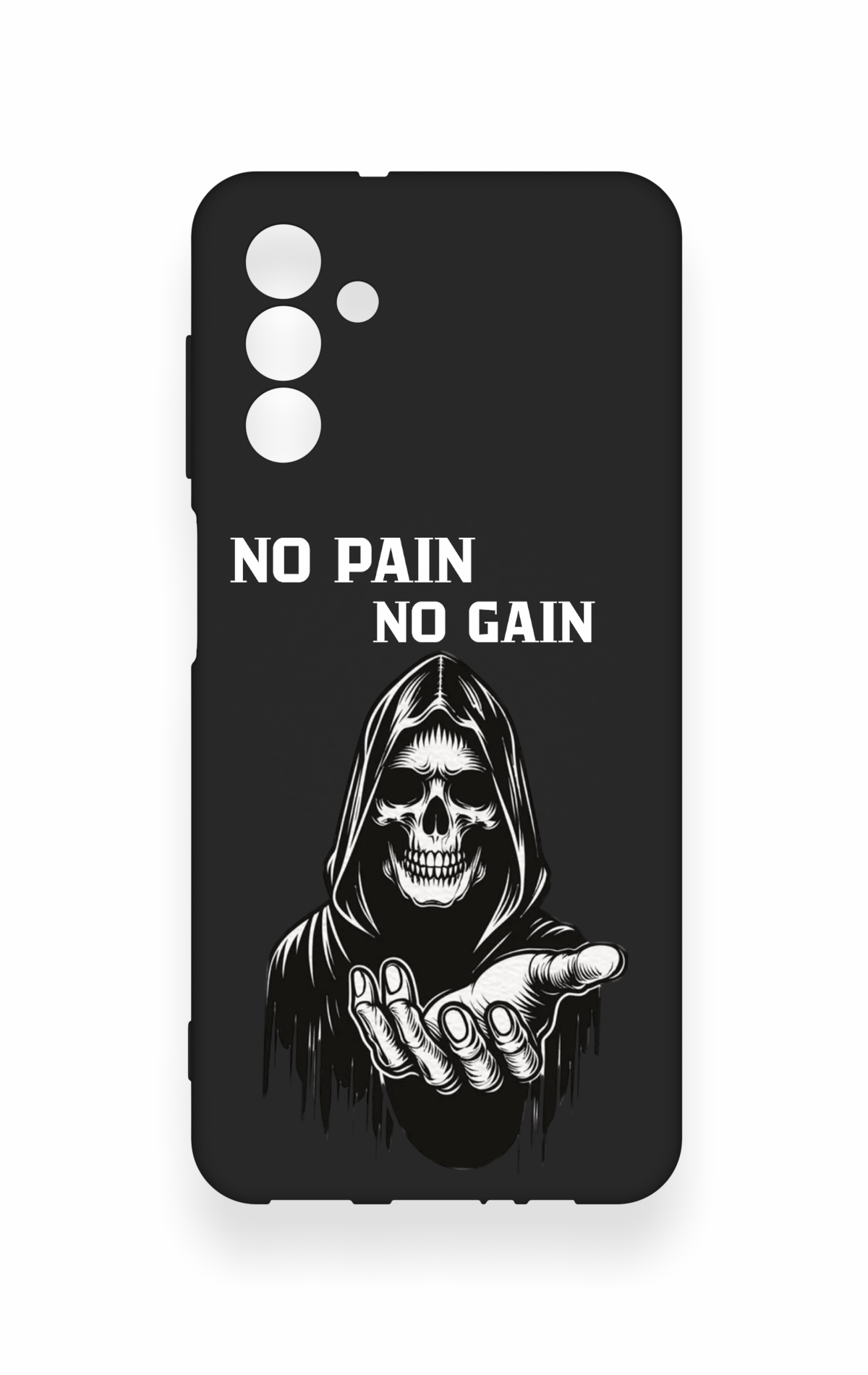 Samsung A04S Uyumlu No Pain No Gain Desenli Silikon Kılıf