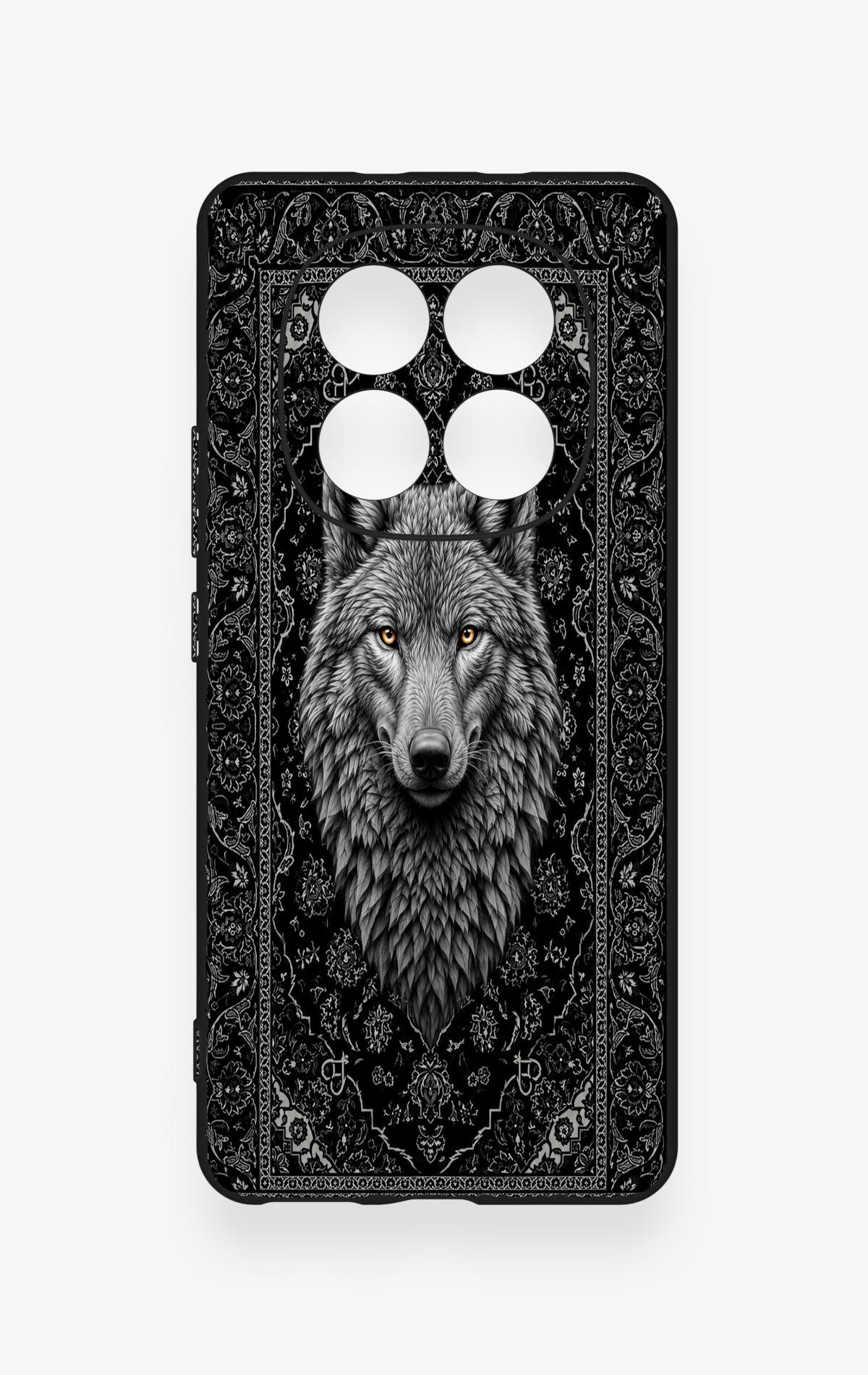 REDMİ NOTE 15 4G Uyumlu Etnik Kurt Desenli Silikon Kılıf