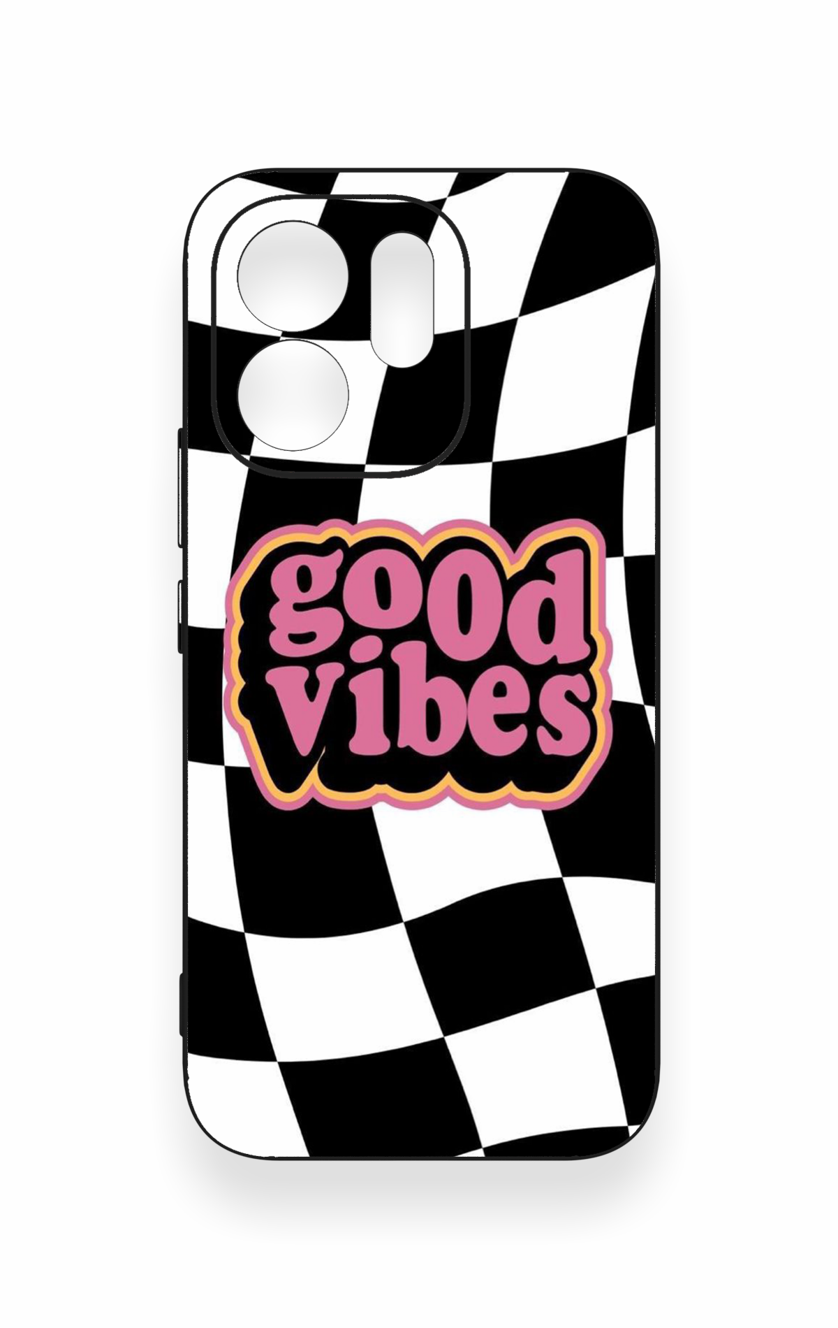 Vivo V70 5G Uyumlu Black Good Vibes Desenli Silikon Kılıf