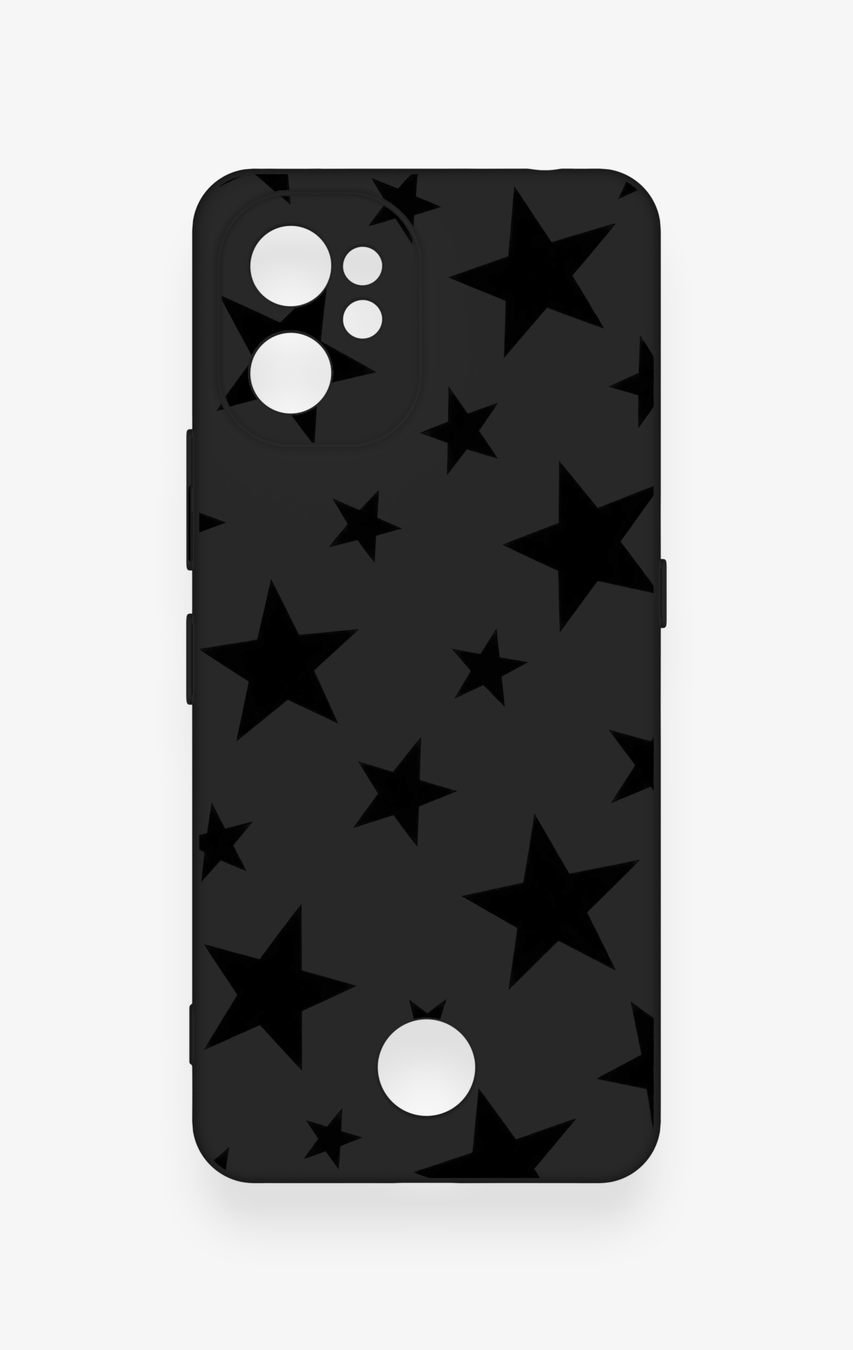 Reeder S19 Max Pro Uyumlu Siyah Star Desenli Silikon Kılıf
