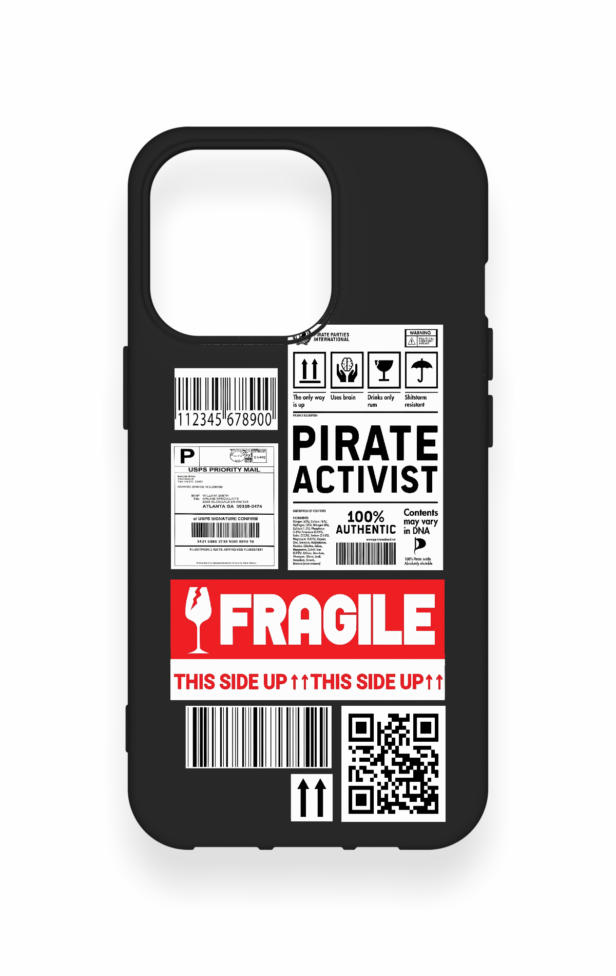 iPhone 13 Pro Uyumlu Fragile Desenli Silikon Kılıf