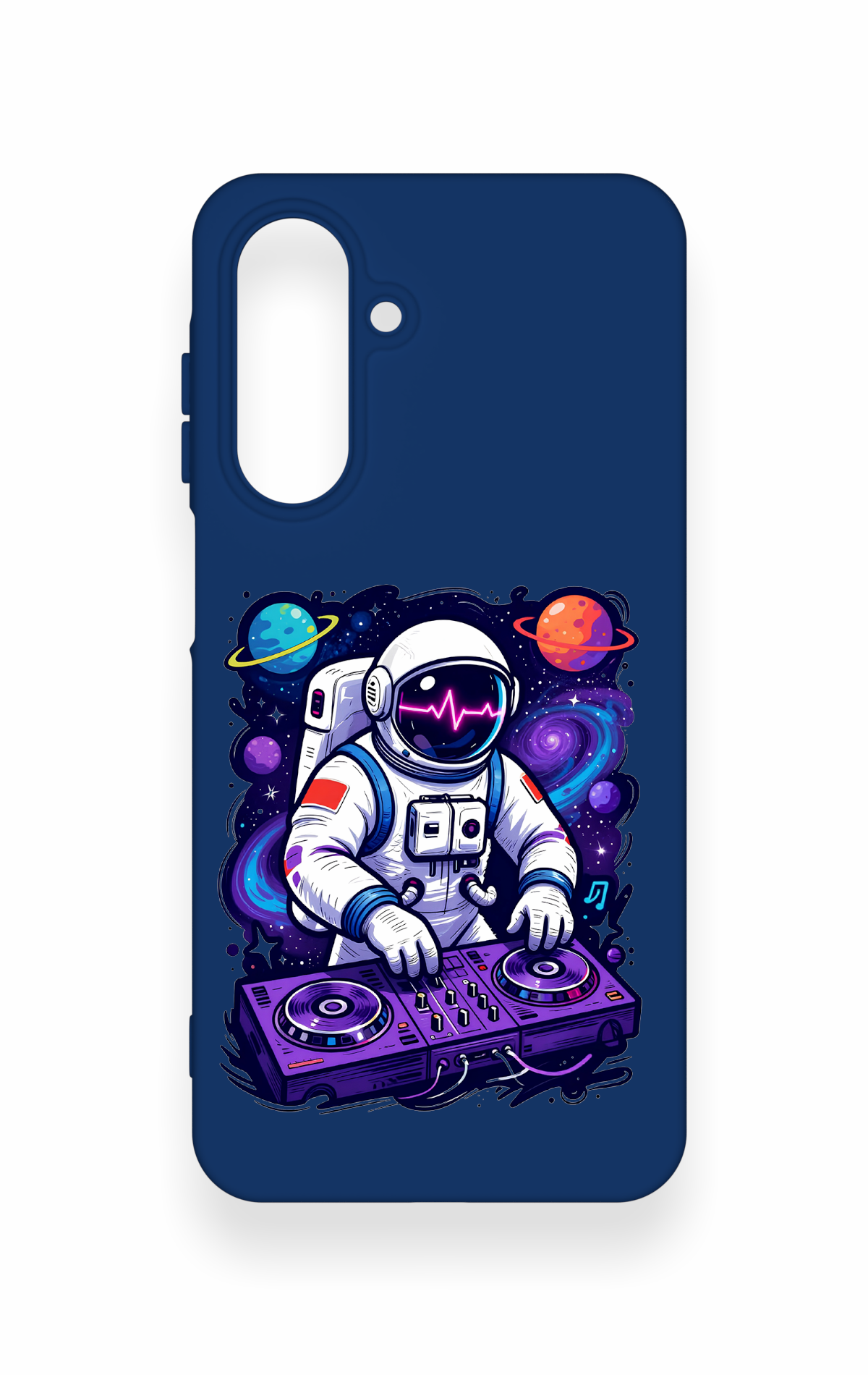 Samsung A26 Uyumlu Astronot DJ Desenli Silikon Kılıf
