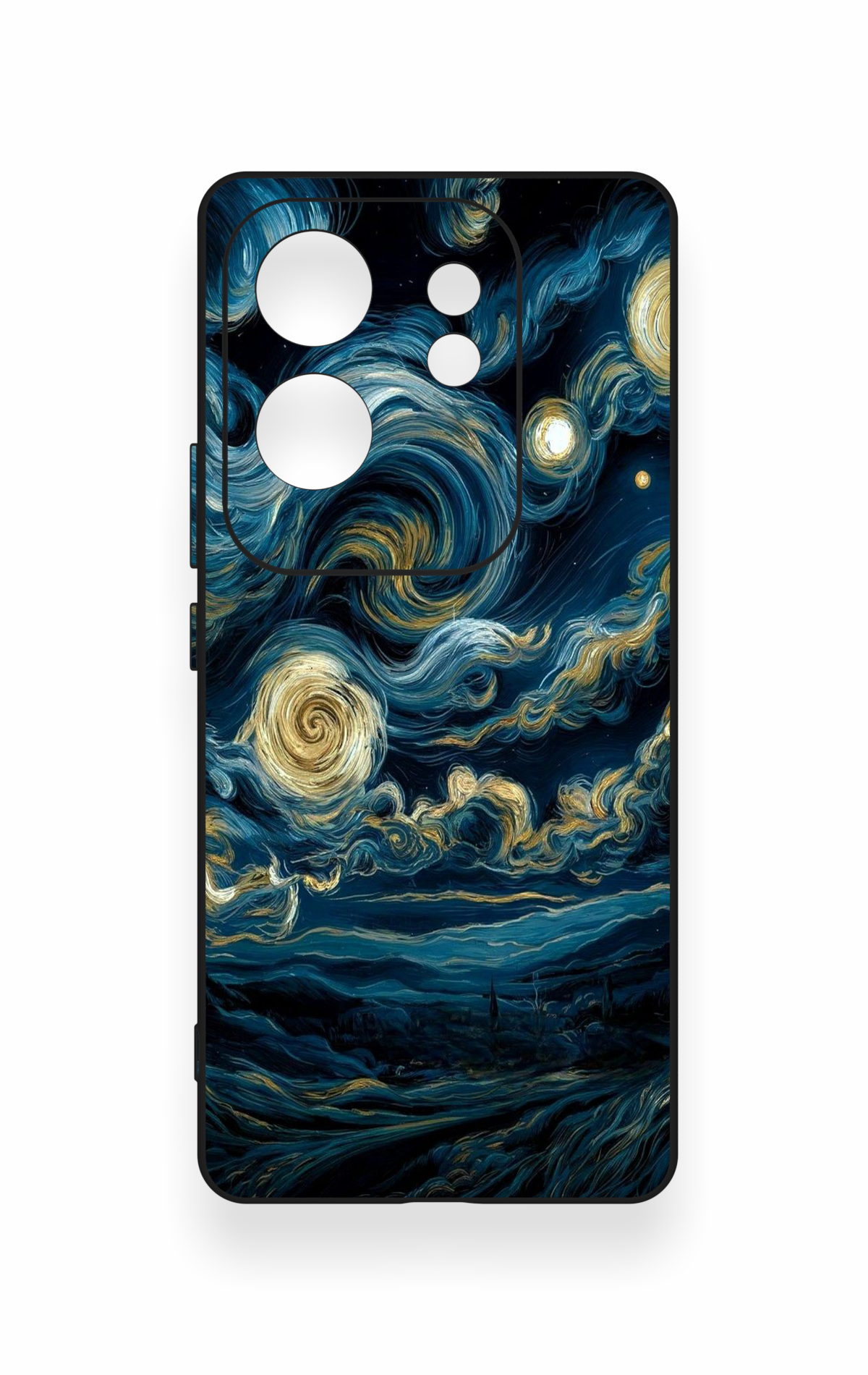 İnfinix Zero 30 Uyumlu Yıldızlı Gece Desenli Silikon Kılıf