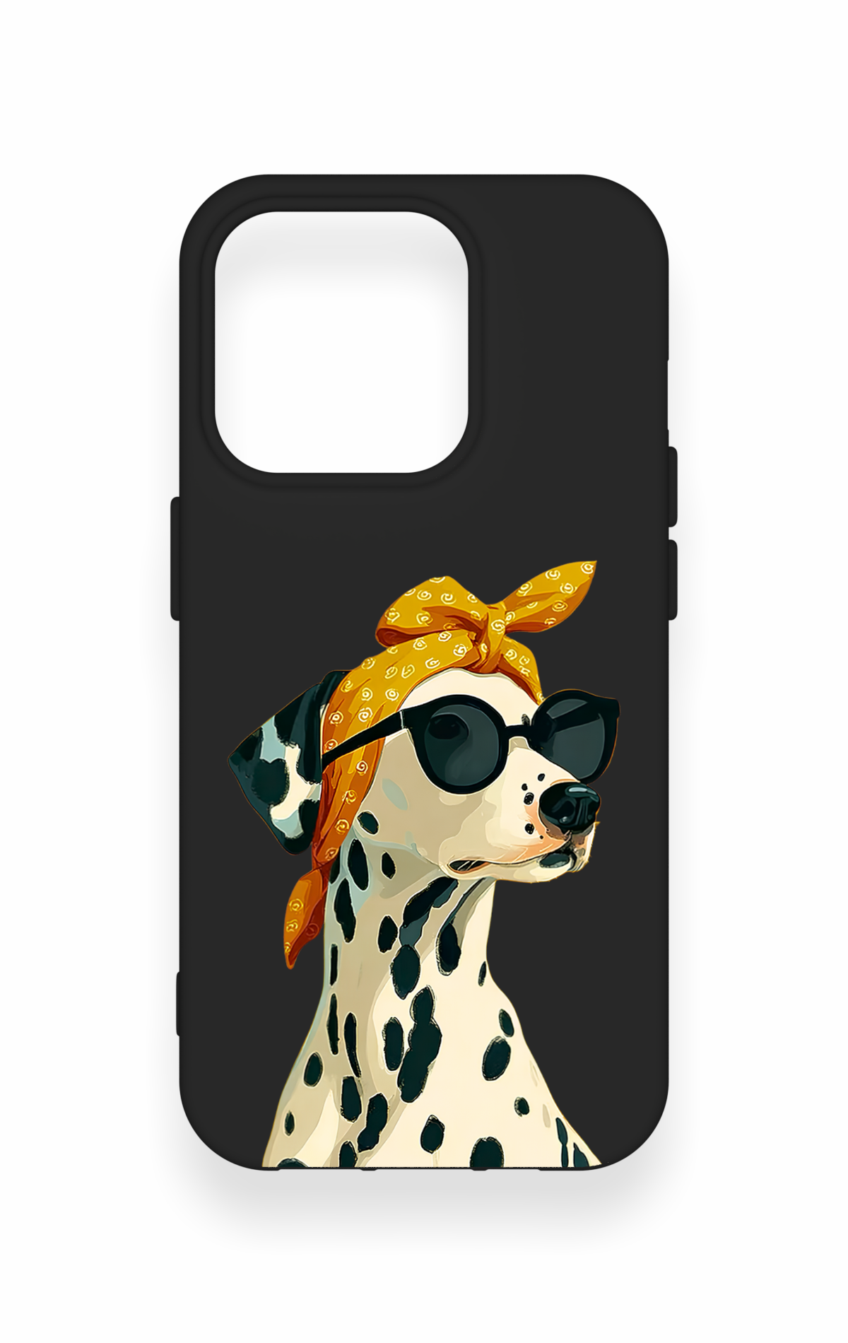 iPhone 15 Pro Uyumlu Cool Dalmaçyalı Desenli Silikon Kılıf