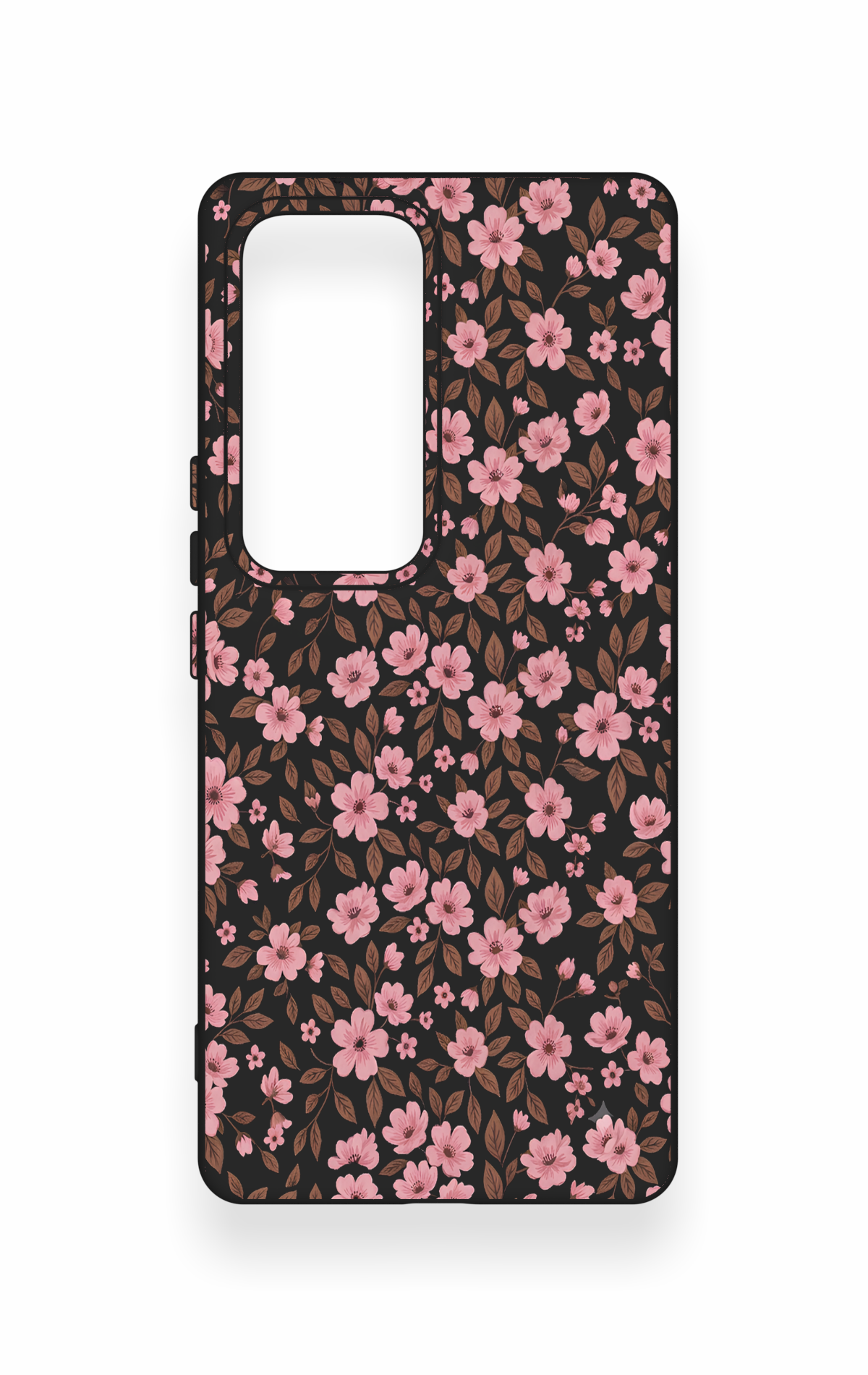 Vivo V30 Uyumlu Mini Pembe Çiçek Desenli Silikon Kılıf