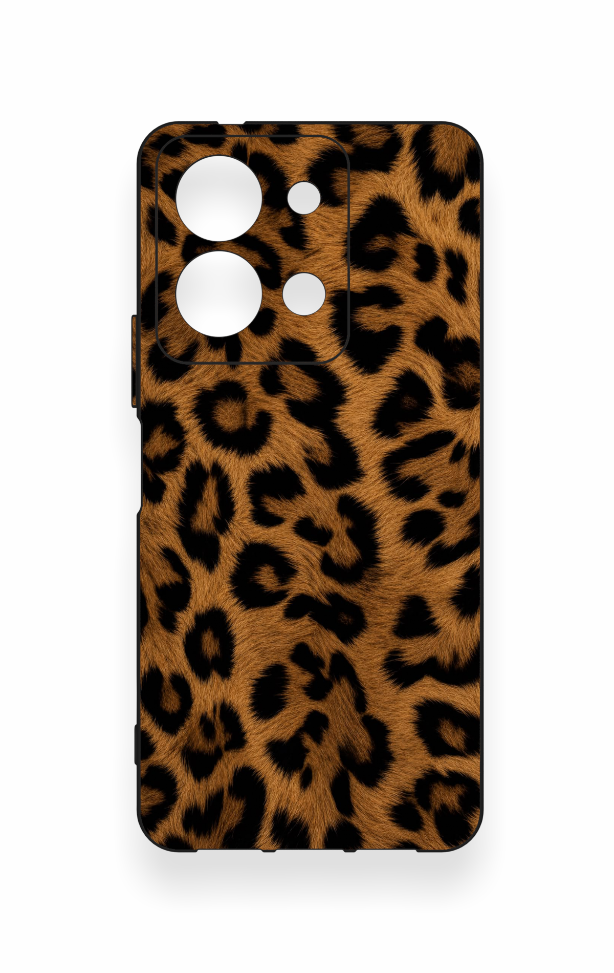 Vivo Y36 Uyumlu Koyu Leopar Deri Desenli Silikon Kılıf