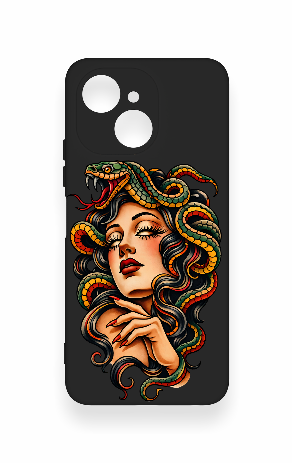 Tecno Spark 40C Uyumlu Medusa Desenli Silikon Kılıf