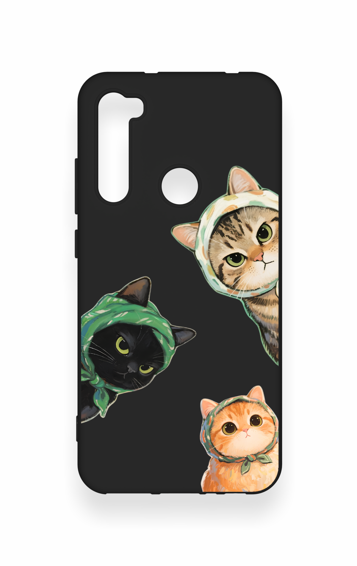Redmi Note 8 Uyumlu Kedi Ekibi Desenli Silikon Kılıf