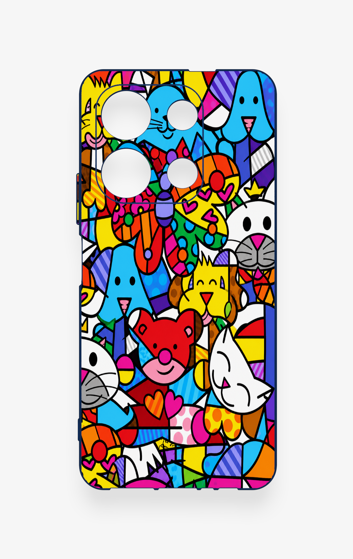 İnfinix Note 30 Uyumlu Britto Garden Desenli Silikon Kılıf