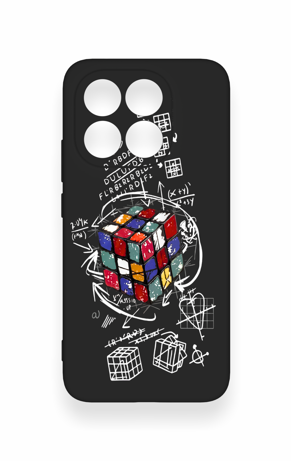 Mi 15T 5G Uyumlu Rubik Küb Desenli Silikon Kılıf