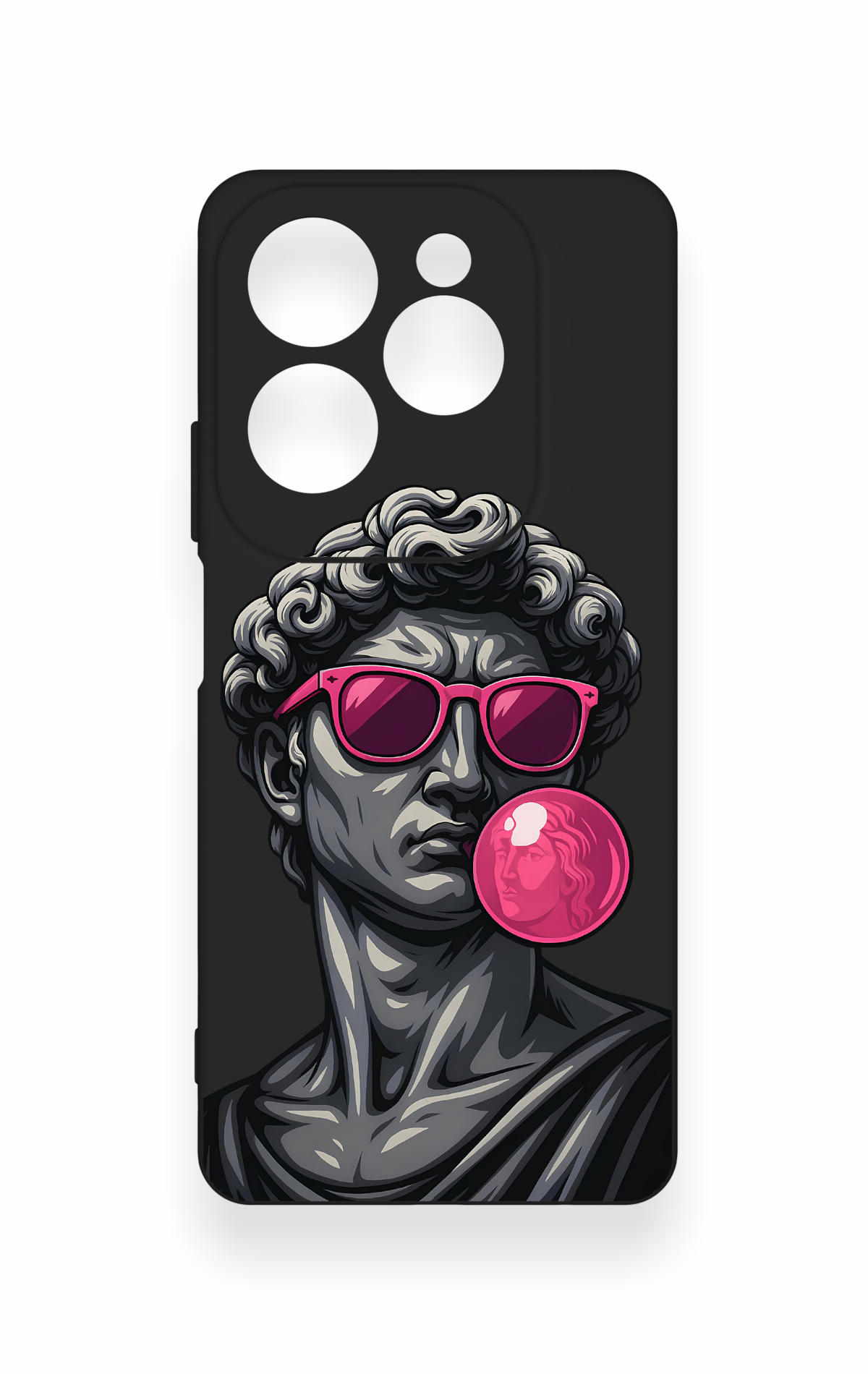 İnfinix Hot 40 Pro Uyumlu Pop David Desenli Silikon Kılıf