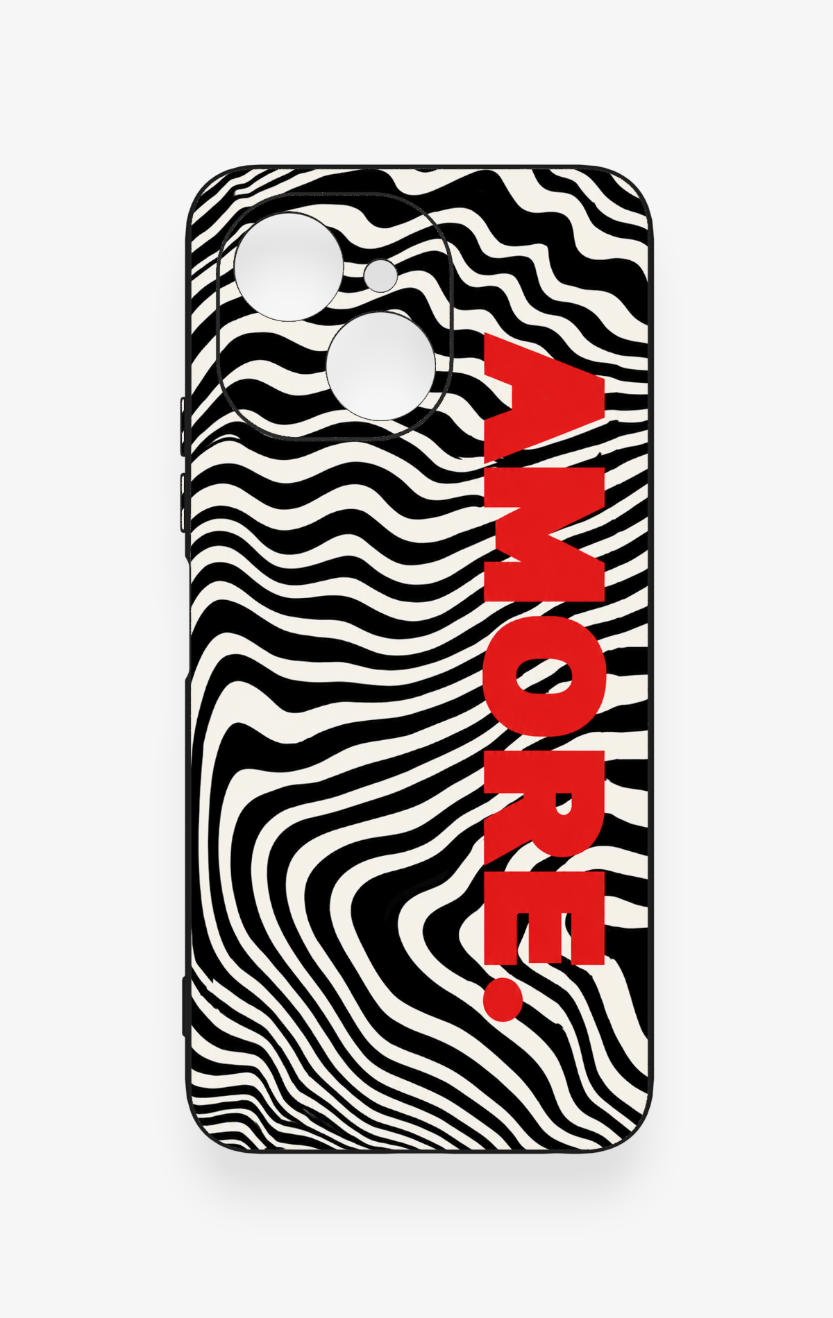 Tecno Spark 40C Uyumlu Zebra Amore Desenli Silikon Kılıf