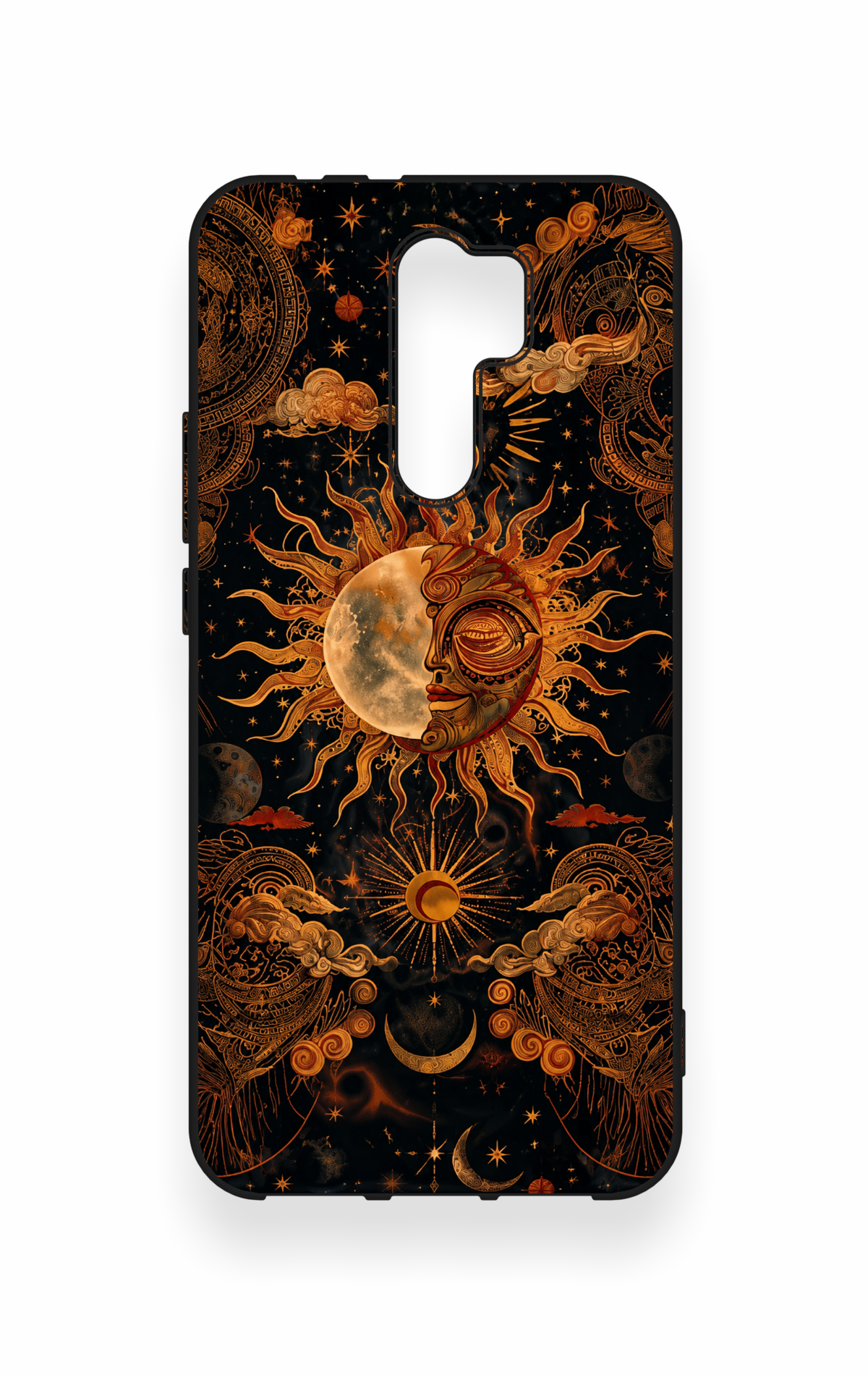 Redmi 9 Uyumlu Mistik Güneş Desenli Silikon Kılıf
