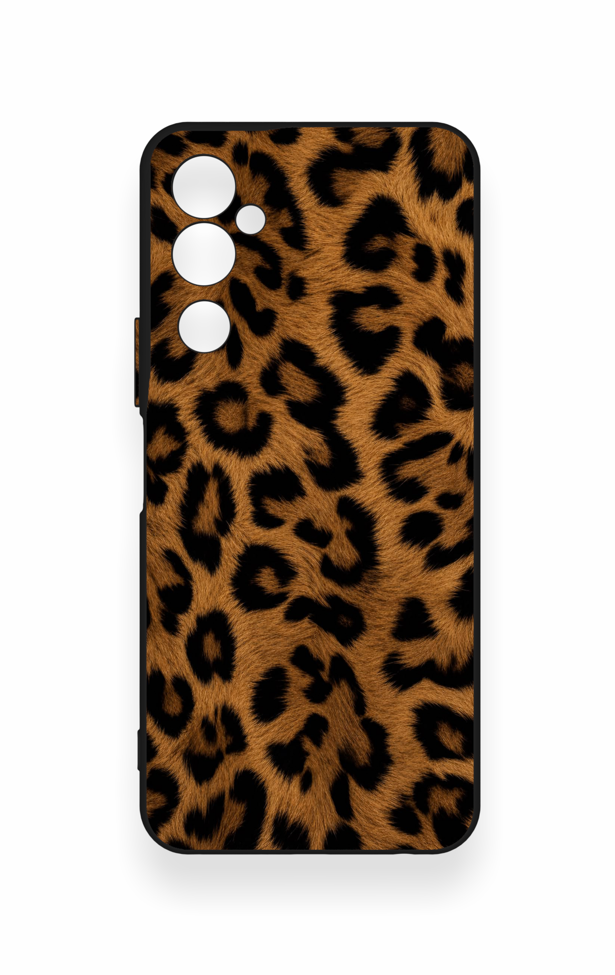 Tecno Pova Neo 2 Uyumlu Koyu Leopar Deri Desenli Silikon Kılıf