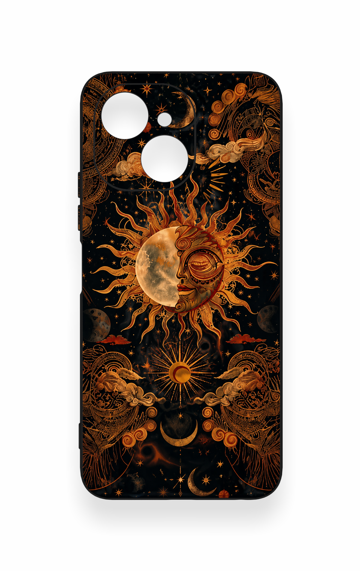 Tecno Spark 40C Uyumlu Mistik Güneş Desenli Silikon Kılıf