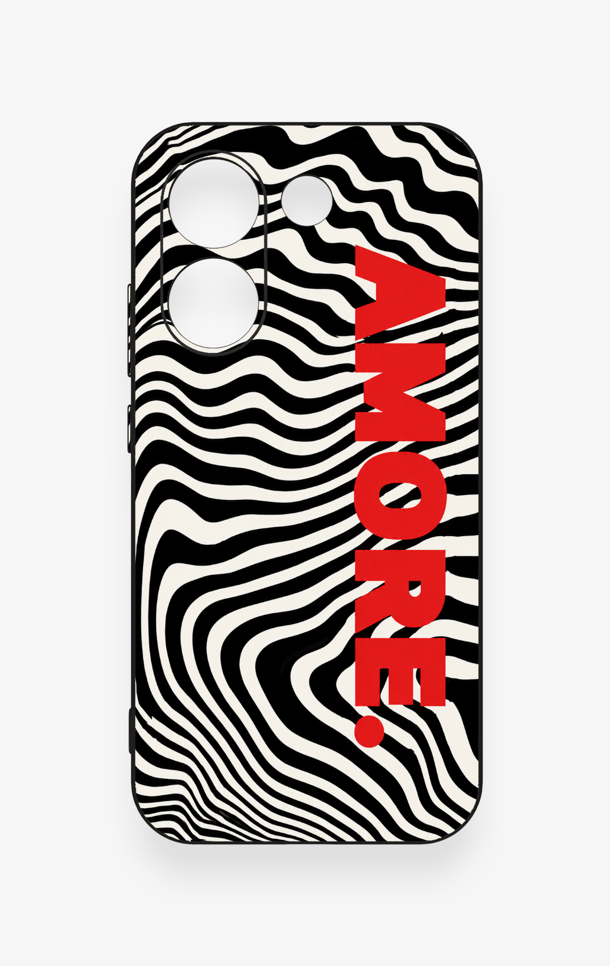 Poco X8 Pro Uyumlu Zebra Amore Desenli Silikon Kılıf