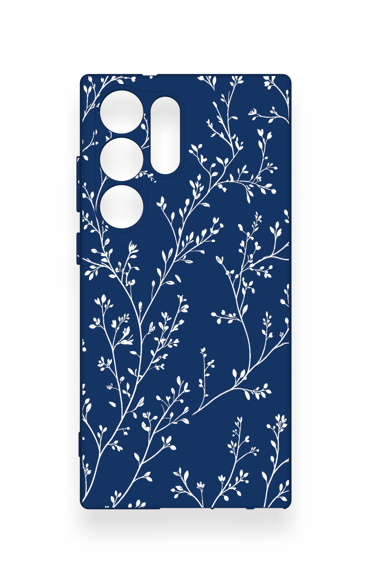 Samsung S23 Ultra Uyumlu İnce Yaprak Dalı Desenli Silikon Kılıf
