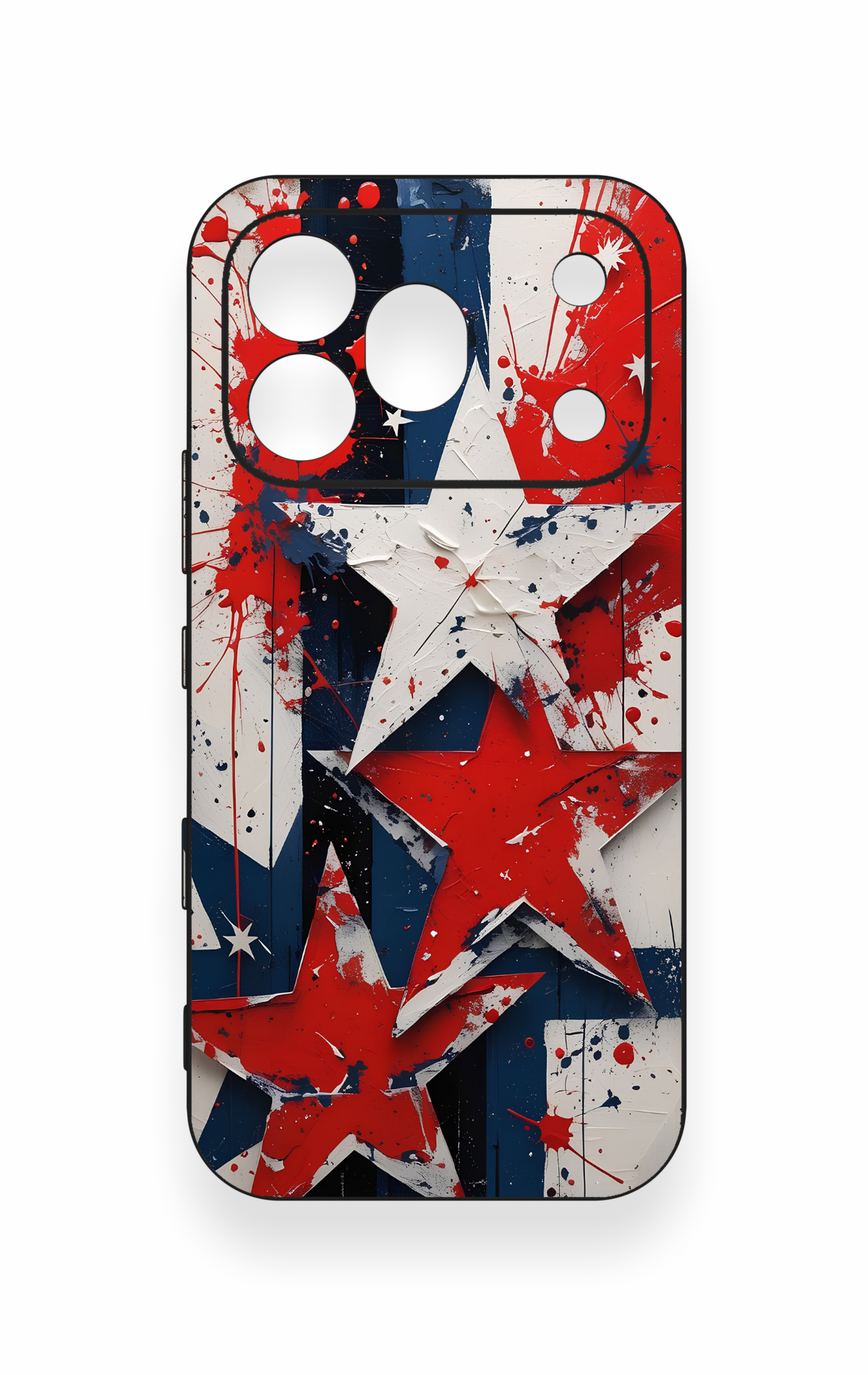 Honor 600 Pro Uyumlu Star Flag Desenli Silikon Kılıf