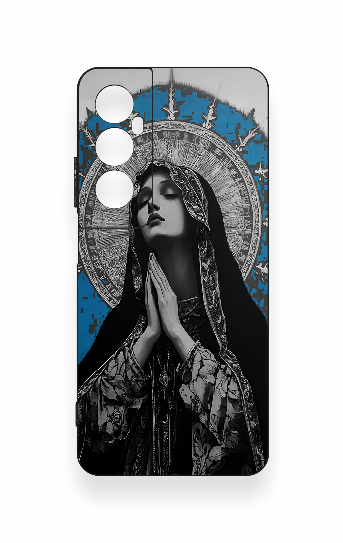 Realme C65 Uyumlu Rahibe Desenli Silikon Kılıf