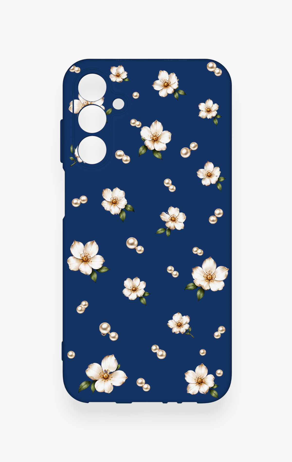 Samsung A15 Uyumlu Papatya İnci Desenli Silikon Kılıf