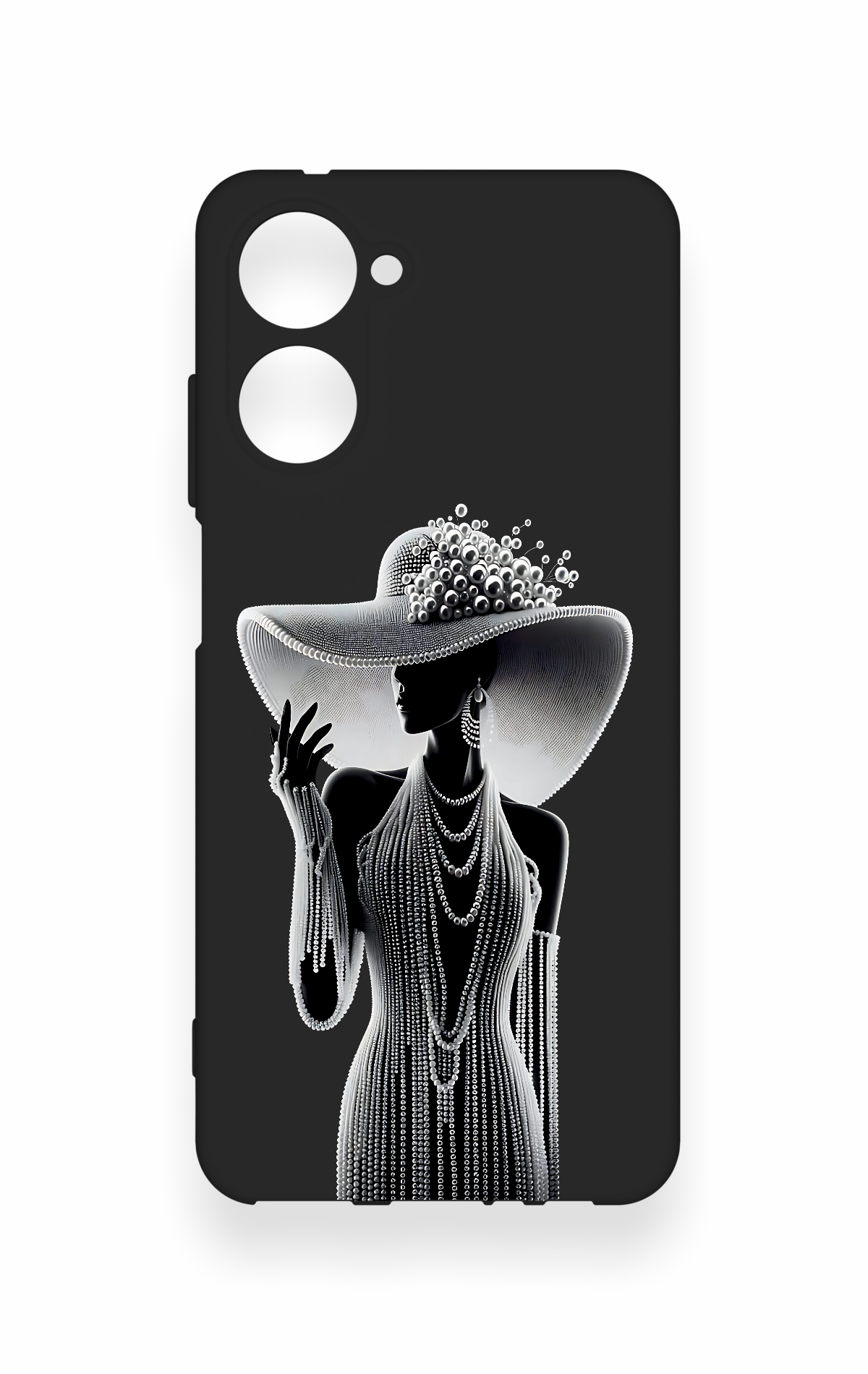 Realme 10 Uyumlu Lady Desenli Silikon Kılıf