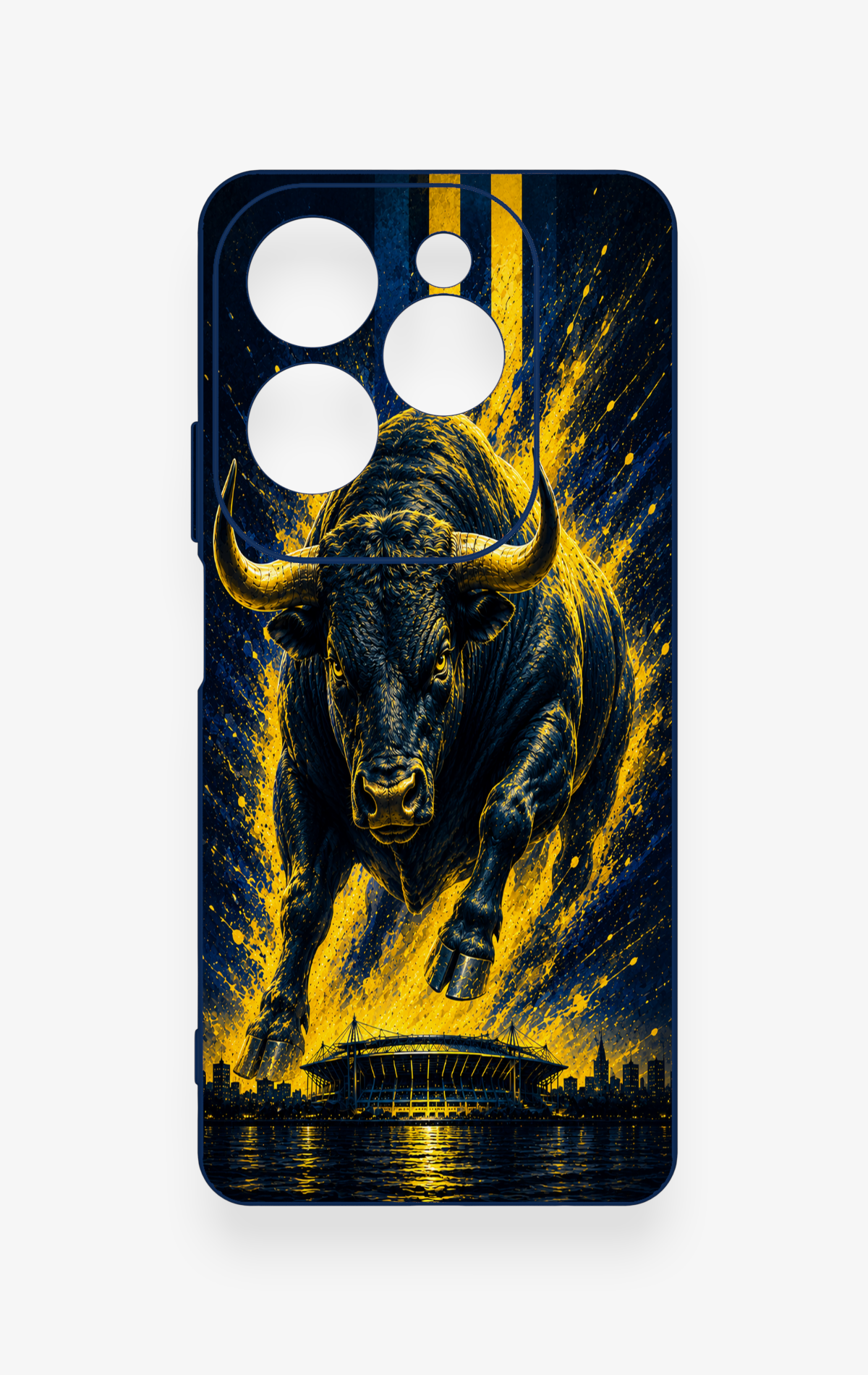 İnfinix Hot 40 Pro Uyumlu Kadiköy Boğası Desenli Silikon Kılıf