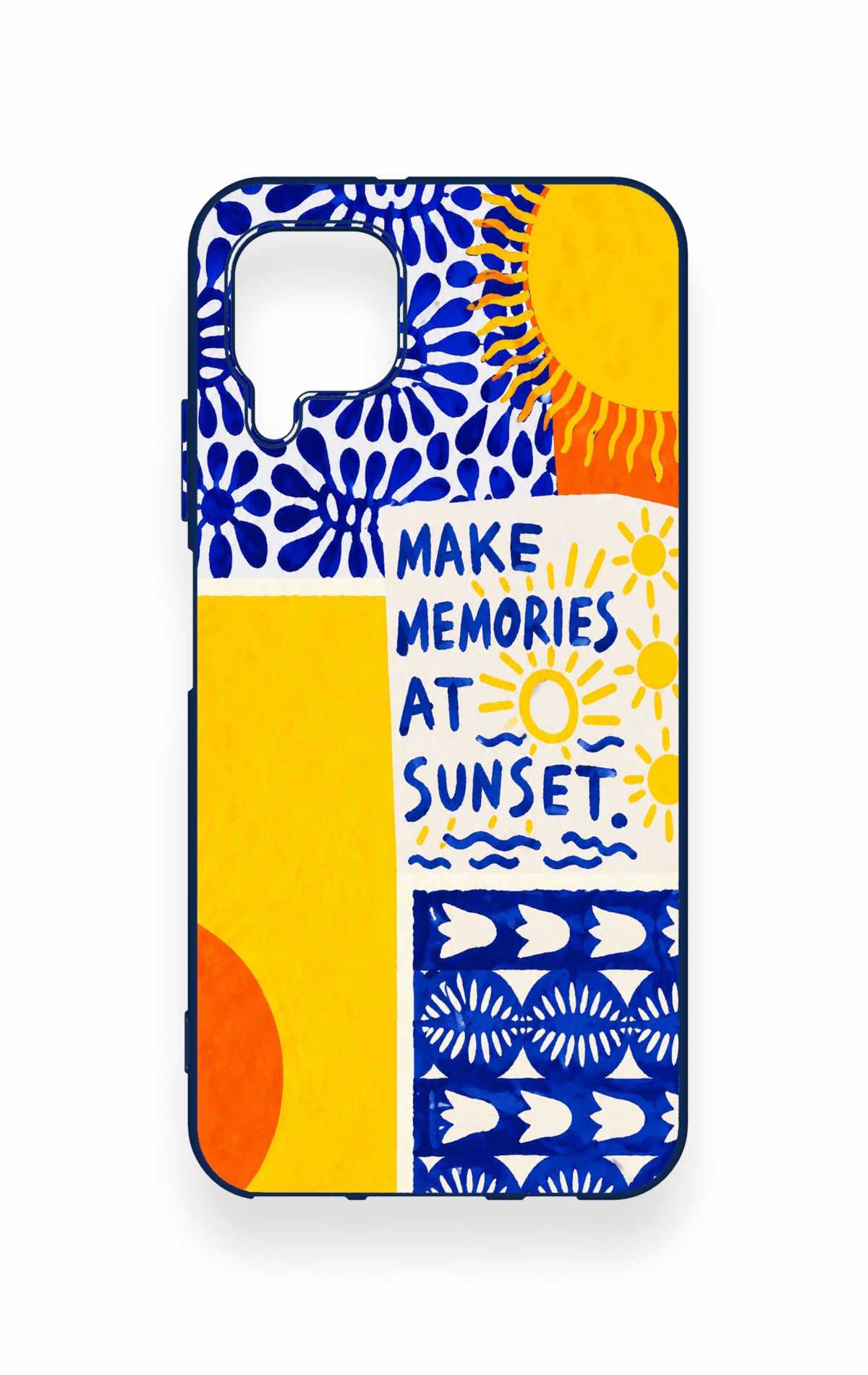 Huawei P40 Lite Uyumlu Sunset Desenli Silikon Kılıf