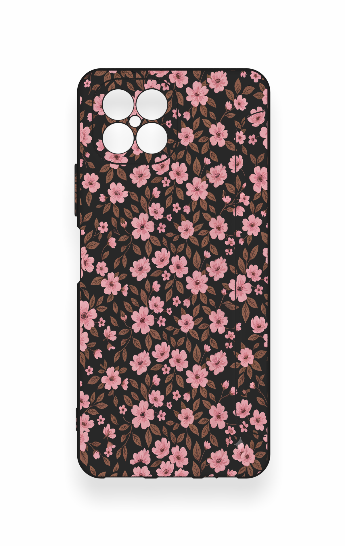 Omix X600 Uyumlu Mini Pembe Çiçek Desenli Silikon Kılıf