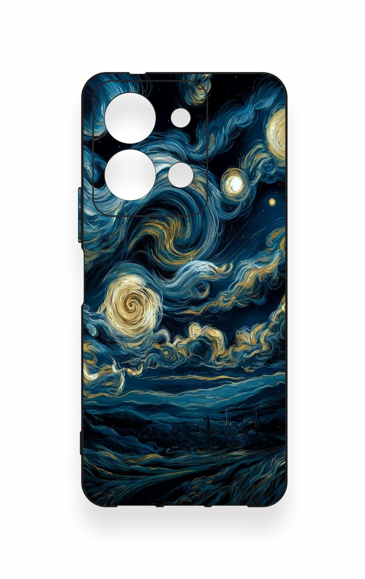 Vivo Y36 Uyumlu Yıldızlı Gece Desenli Silikon Kılıf