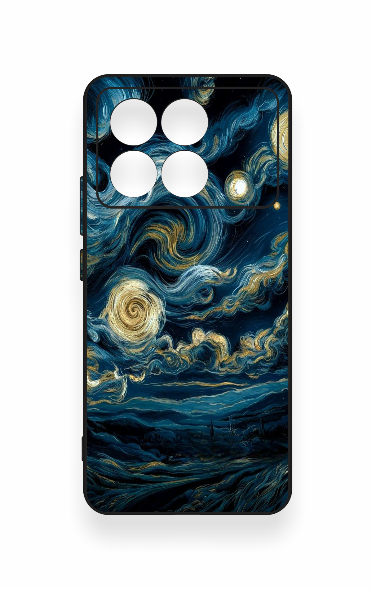 Poco X6 Pro Uyumlu Yıldızlı Gece Desenli Silikon Kılıf