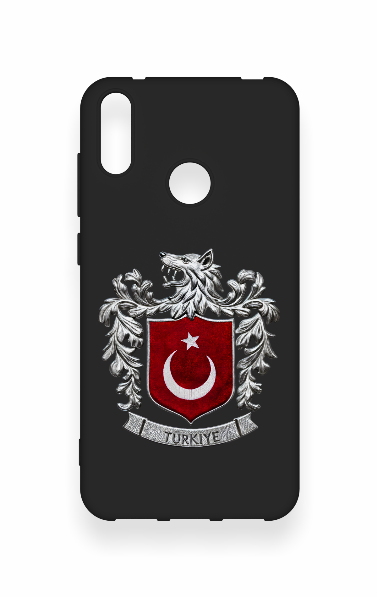 Huawei Y7 2019 Uyumlu Türk Arma Desenli Silikon Kılıf