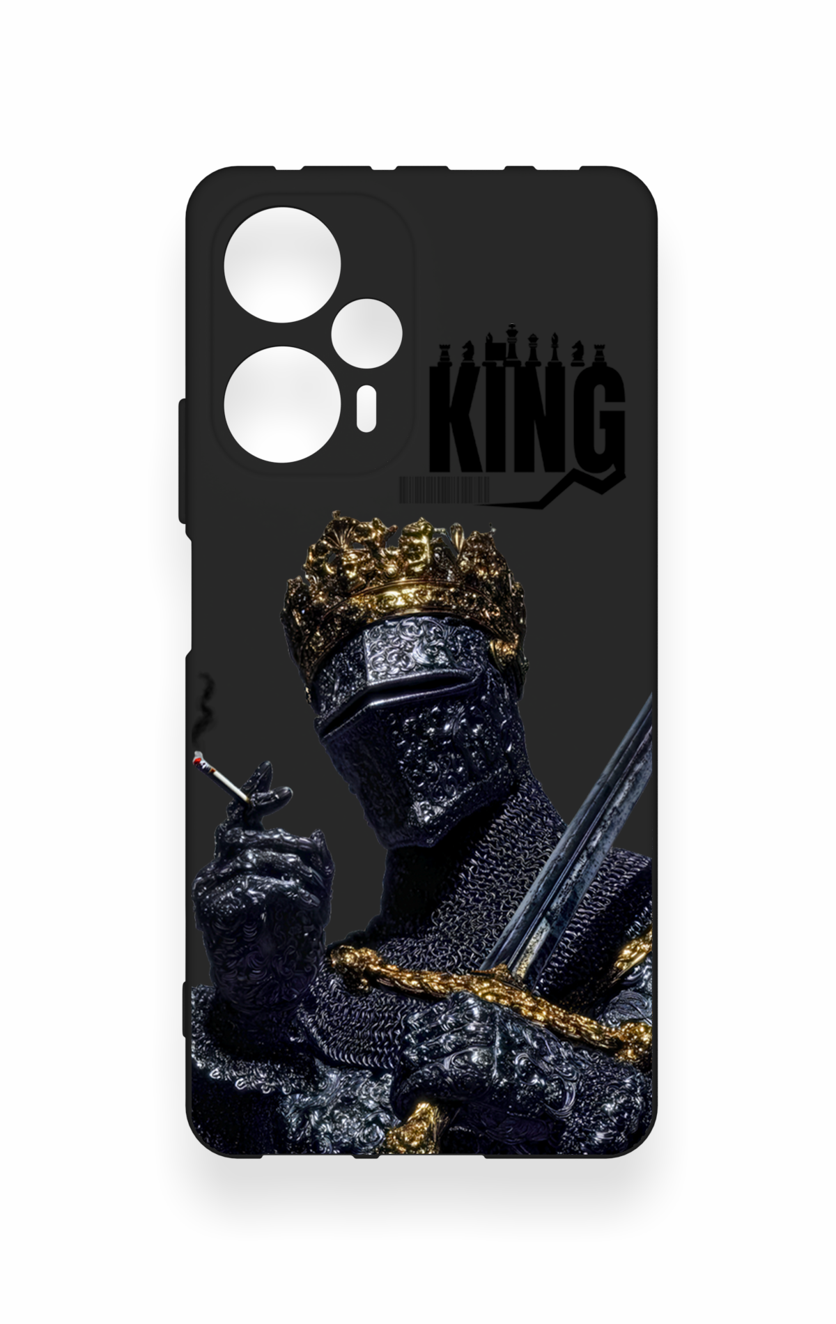 Poco F5 Uyumlu King Desenli Silikon Kılıf