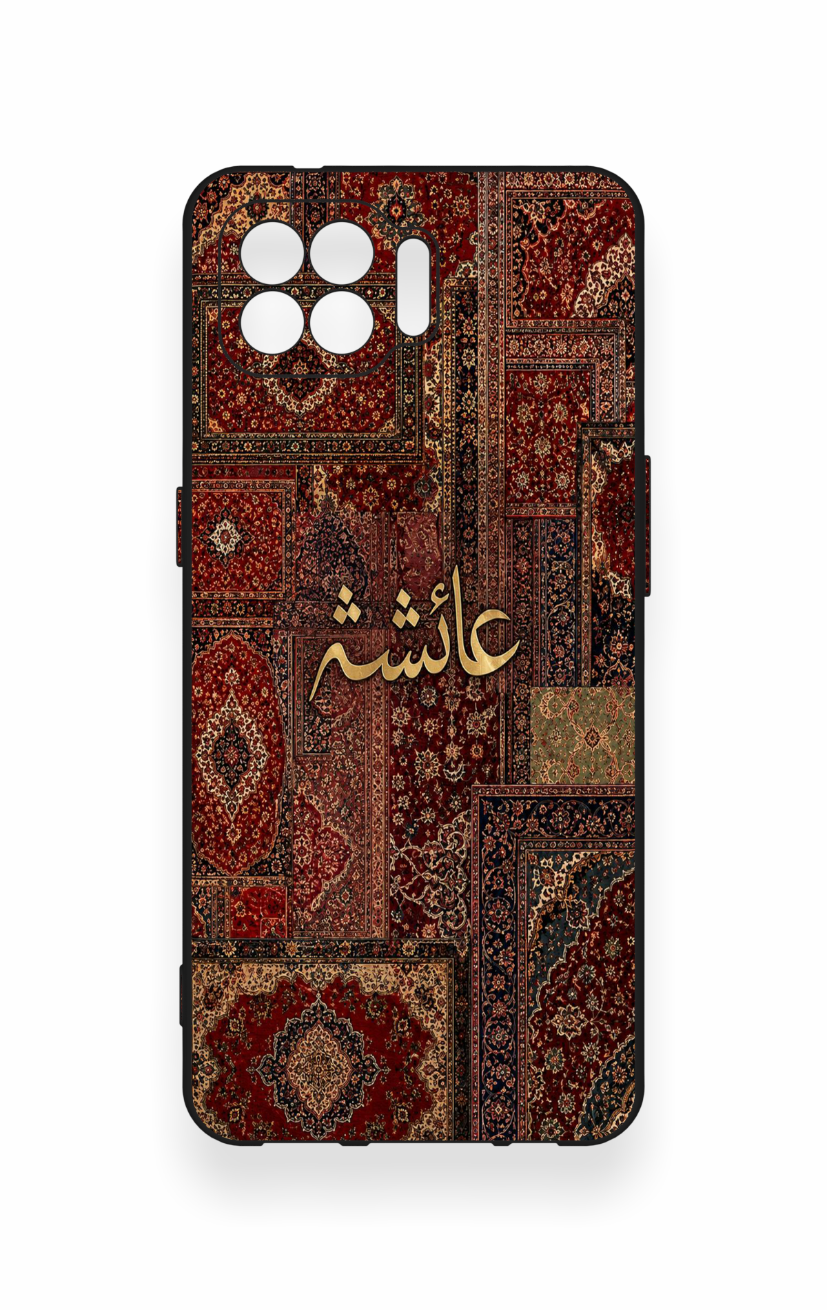 Oppo Reno 4 Lite Uyumlu Vintage Halı Desenli Silikon Kılıf