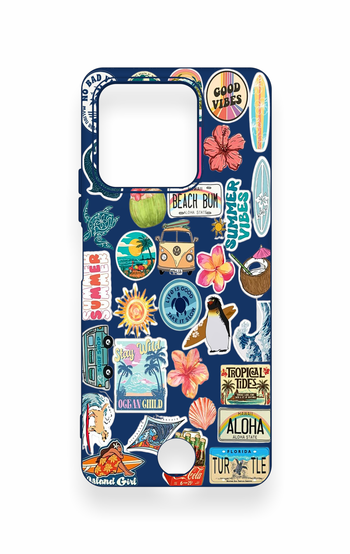 Reeder S71 Uyumlu Summer Vibes Desenli Silikon Kılıf