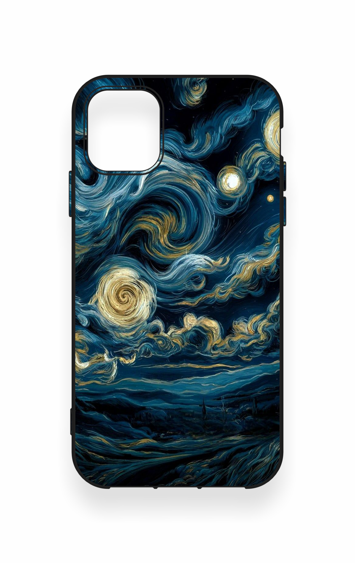iPhone 11 Uyumlu Yıldızlı Gece Desenli Silikon Kılıf