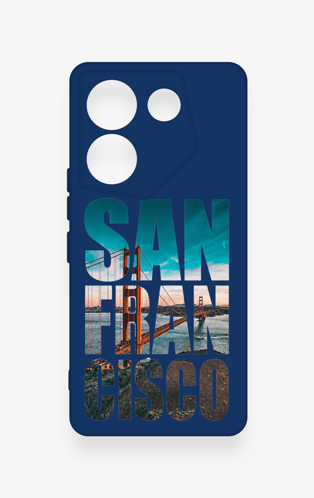 Tecno Caman 20 Pro 5G Uyumlu San Francisco Desenli Silikon Kılıf