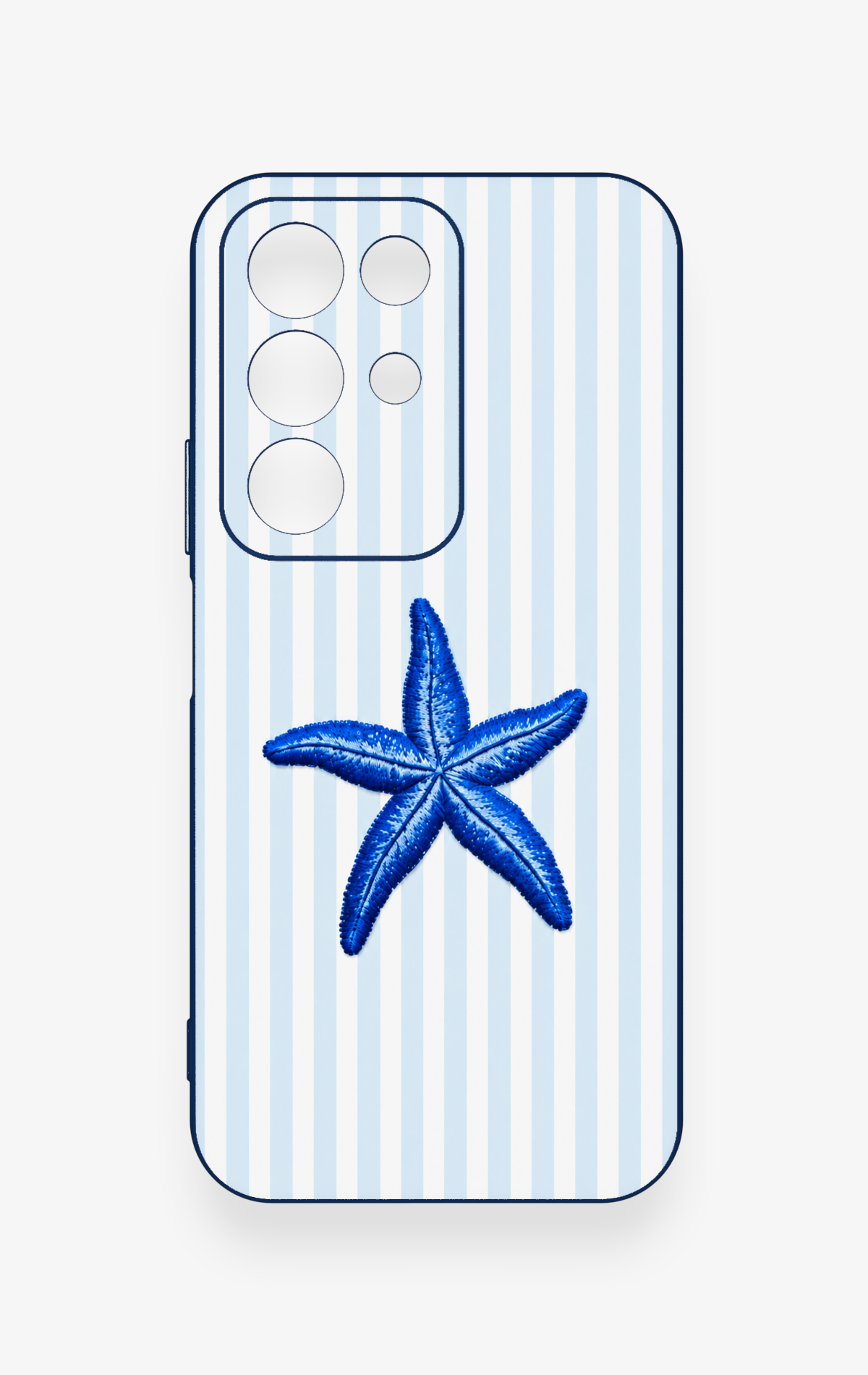 Realme C85 5G Uyumlu Mavi Deniz Yıldızı Desenli Silikon Kılıf