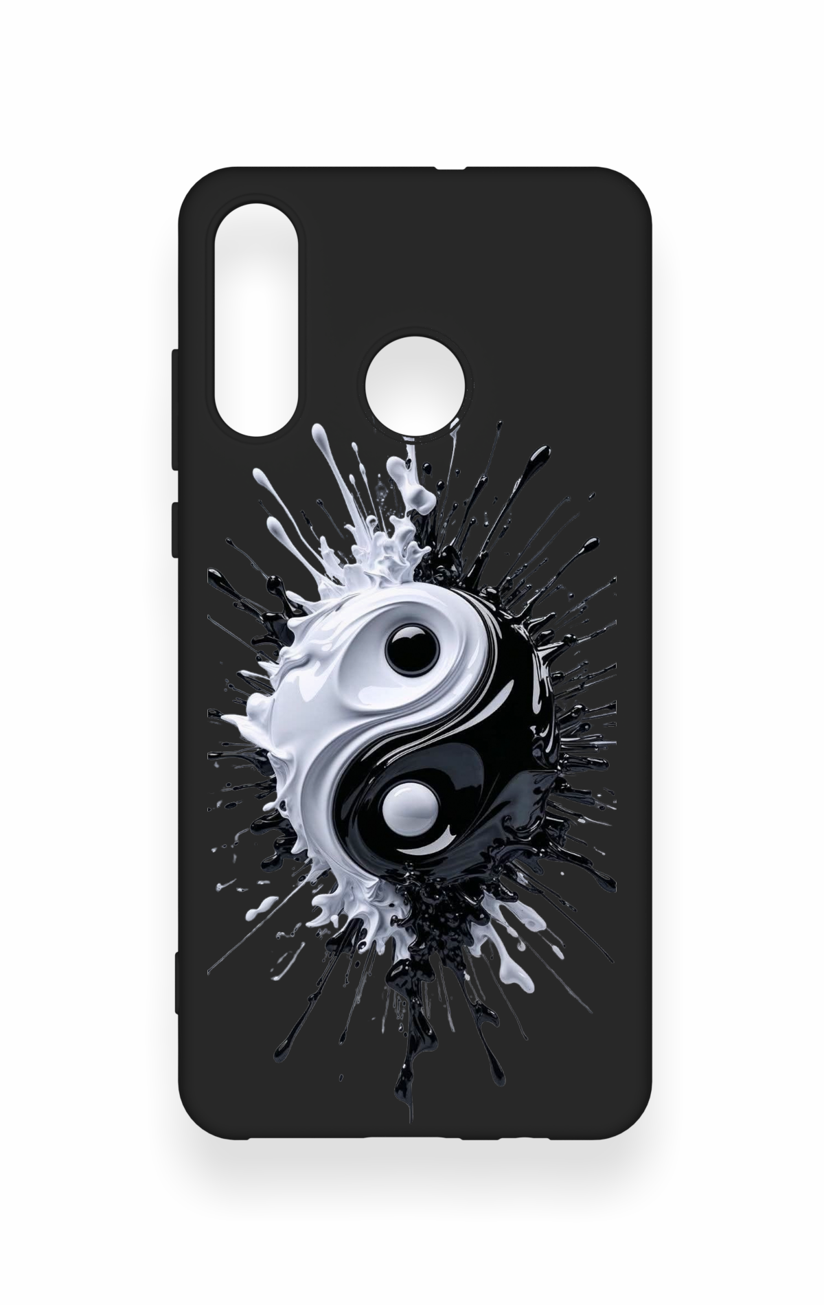 Huawei P30 Lite Uyumlu İyi ve Kötü Desenli Silikon Kılıf