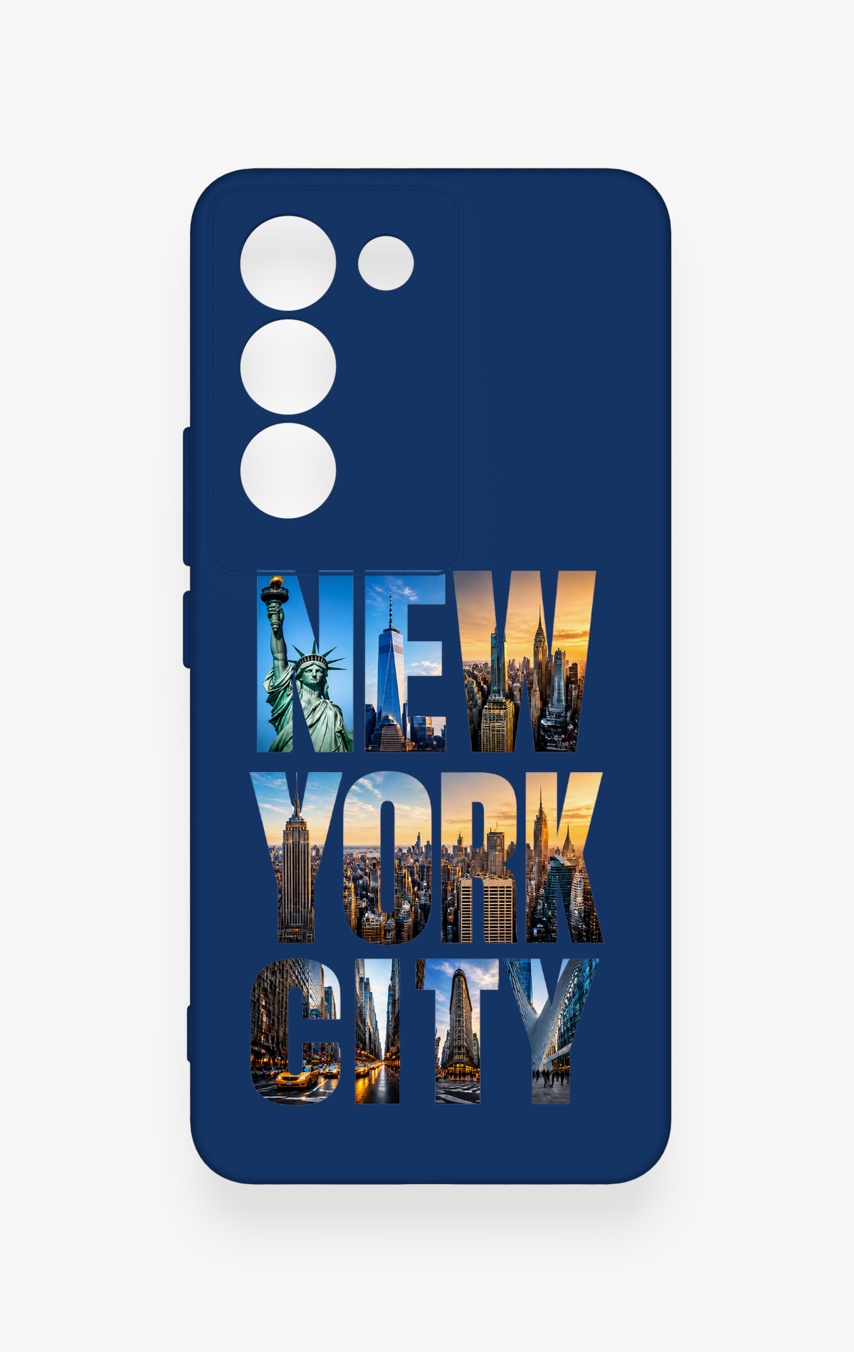 Vivo V30 Lite Uyumlu New York City Desenli Silikon Kılıf