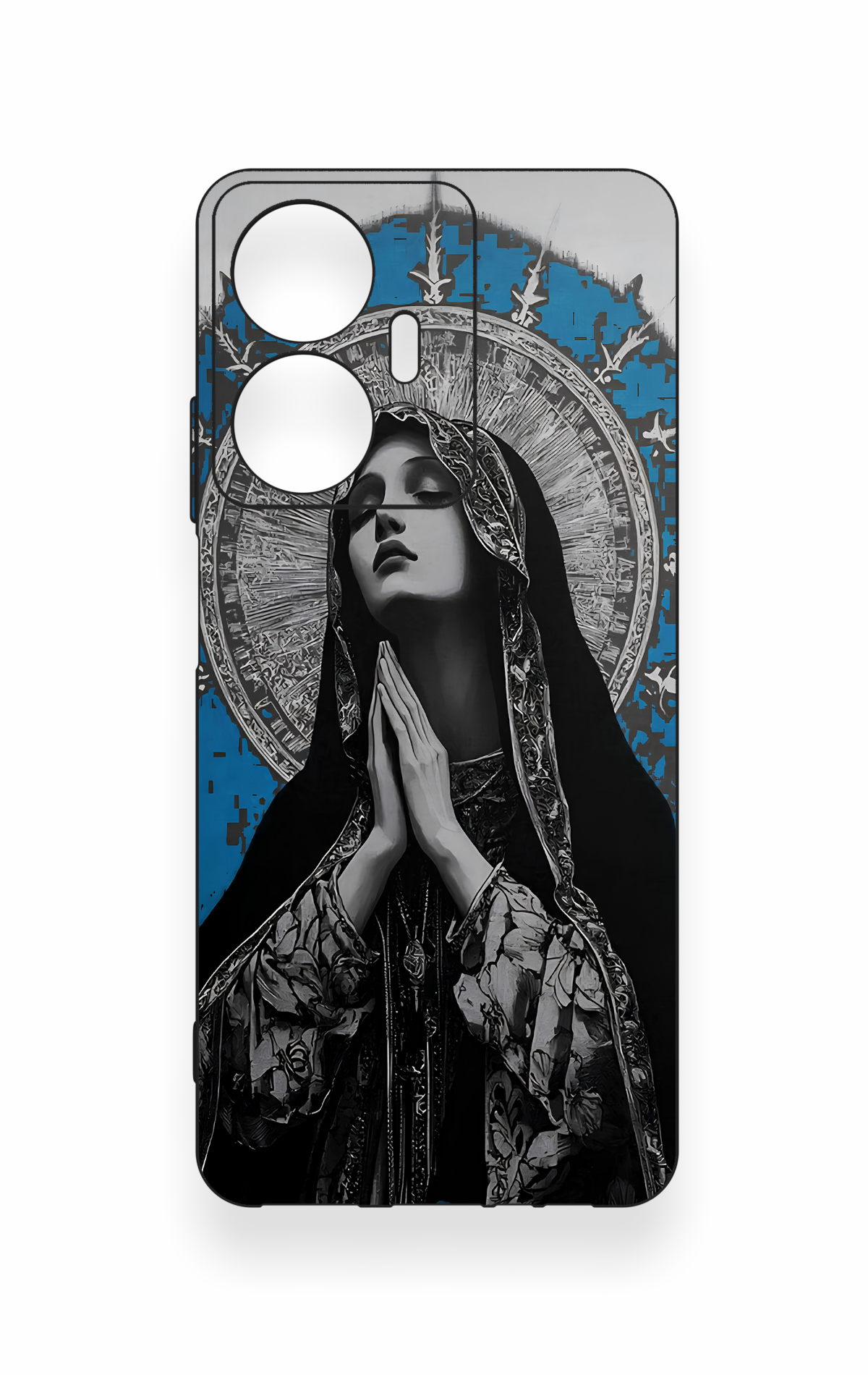 Realme C55 Uyumlu Rahibe Desenli Silikon Kılıf