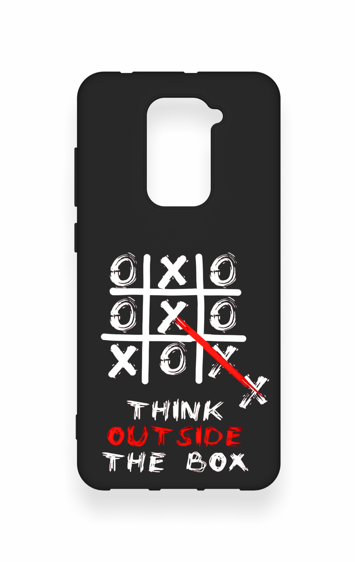 Redmi Note 9 Uyumlu Out Side The Box Desenli Silikon Kılıf