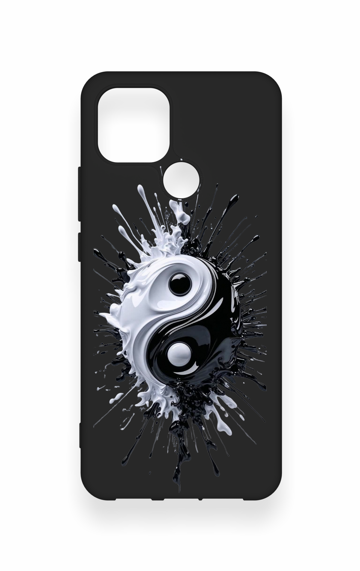 Oppo A15 Uyumlu İyi ve Kötü Desenli Silikon Kılıf