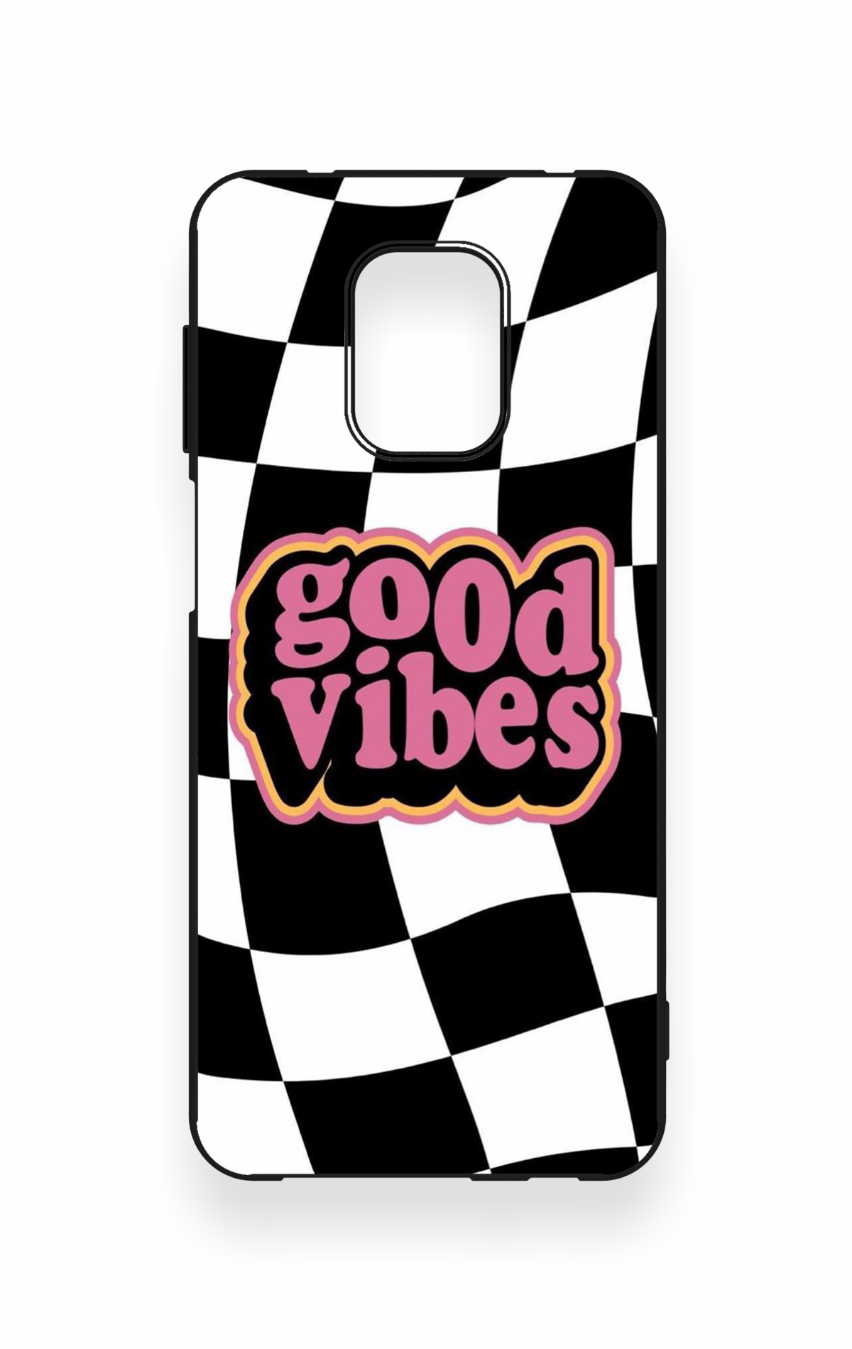 Redmi Note 9 Pro 9S Uyumlu Black Good Vibes Desenli Silikon Kılıf