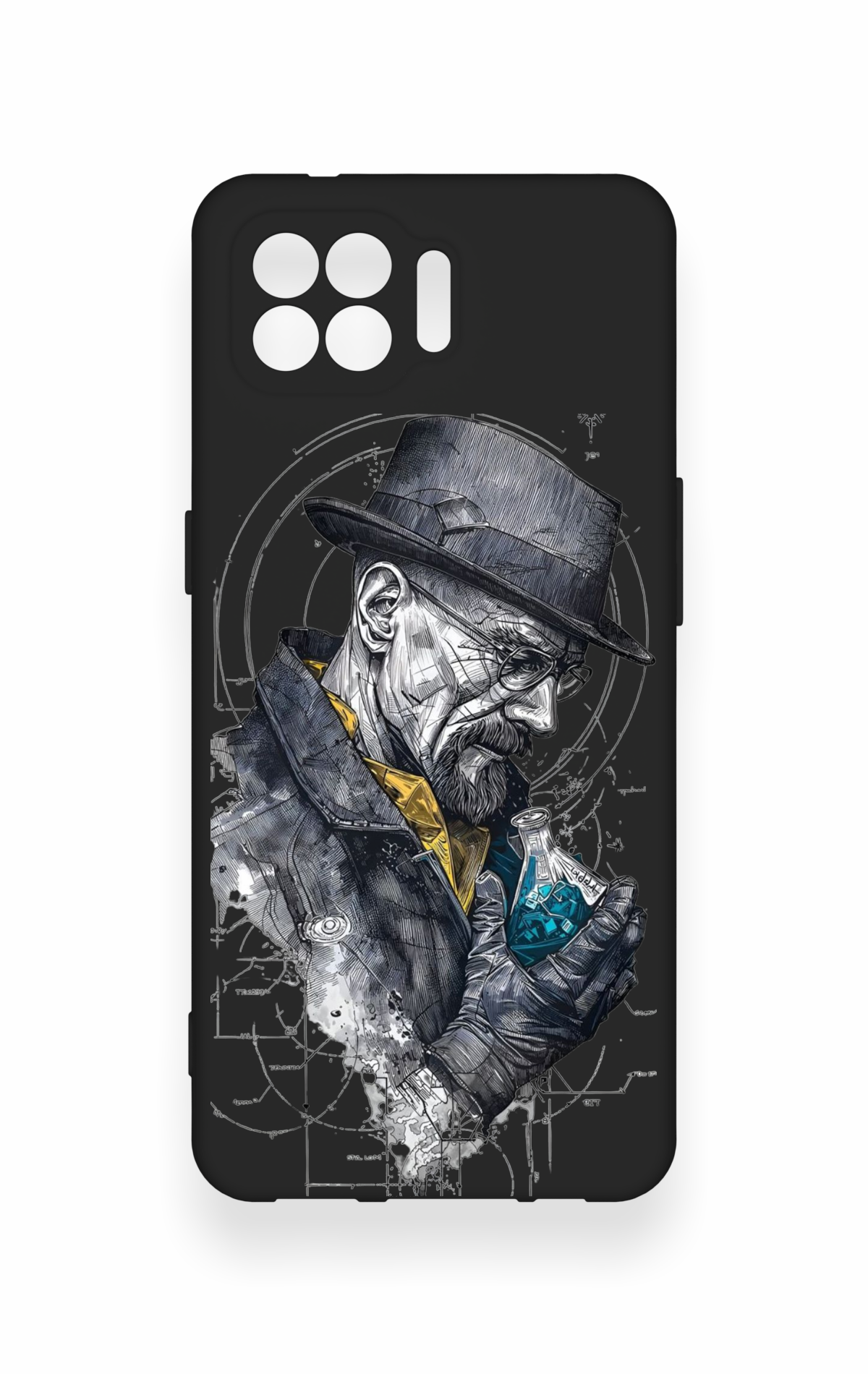 Oppo Reno 4 Lite Uyumlu Walter White Desenli Silikon Kılıf