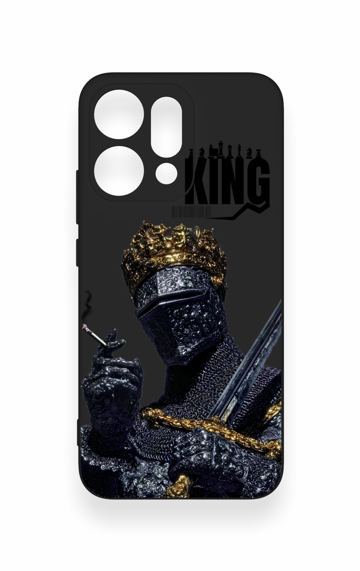 Oppo Reno 14 Uyumlu King Desenli Silikon Kılıf